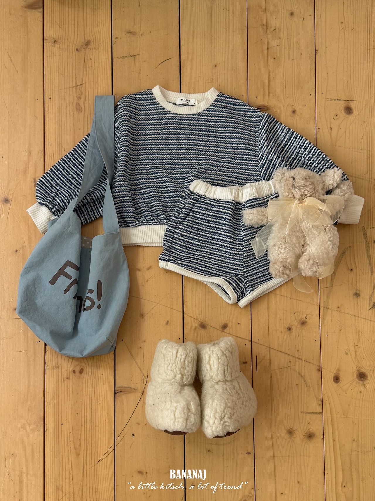 Bananaj | Knit Striped Sweatshirt