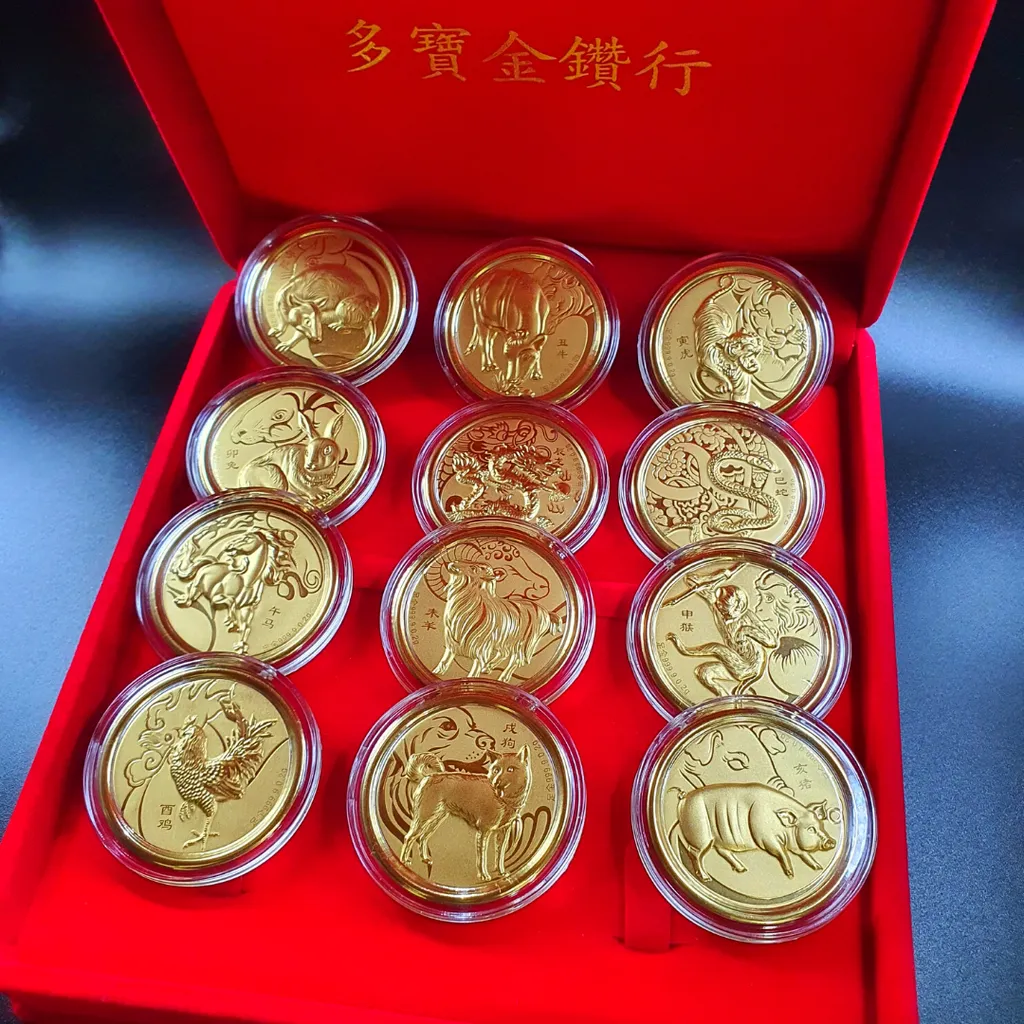 TURBO [999G] [Full Set] [0.20G] Chinese Zodiac Gold Red Packet 全套生肖足金红包