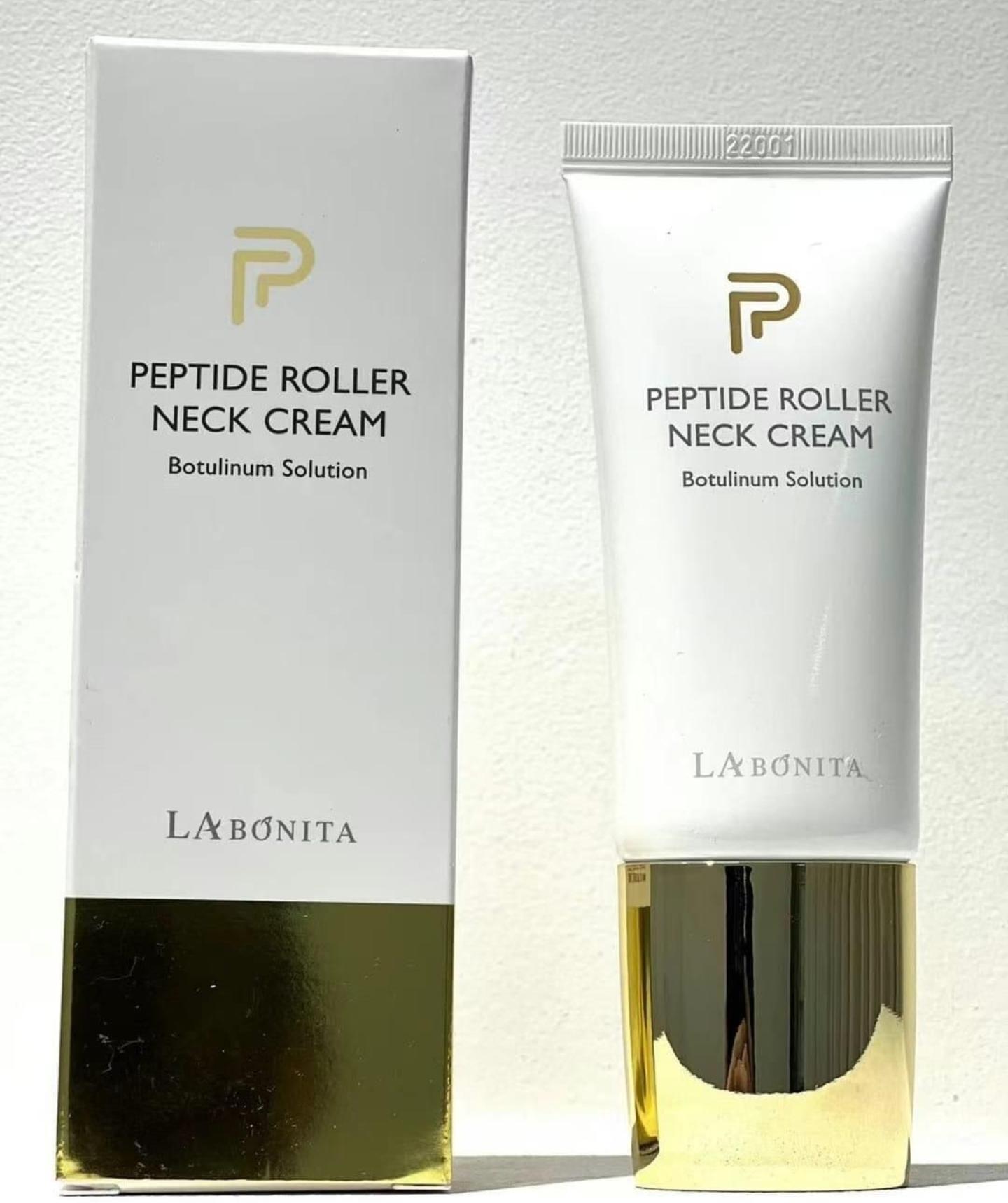 韓國LABONITA 肽滾珠緊緻頸霜 50ml - 撫平頸紋 提升彈性 保濕修復