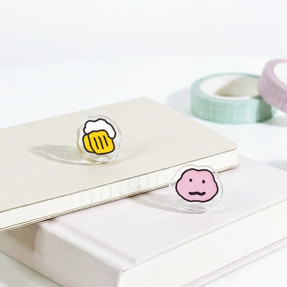 【台灣7-11 預購】JOGUMAN 壓克力耳環（TRICERA款）