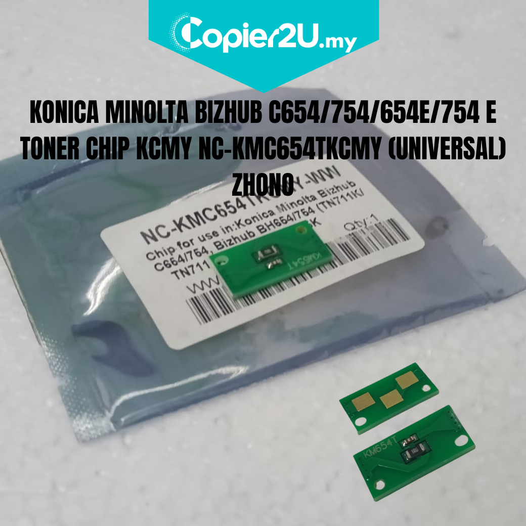 KONICA MINOLTA BIZHUB TONER CHIP CMYK (UNIVERSAL) C654/754/654E/754E
