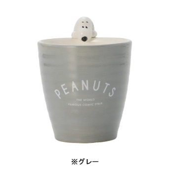 🎀【預訂】Snoopy 灰色陶瓷茶杯