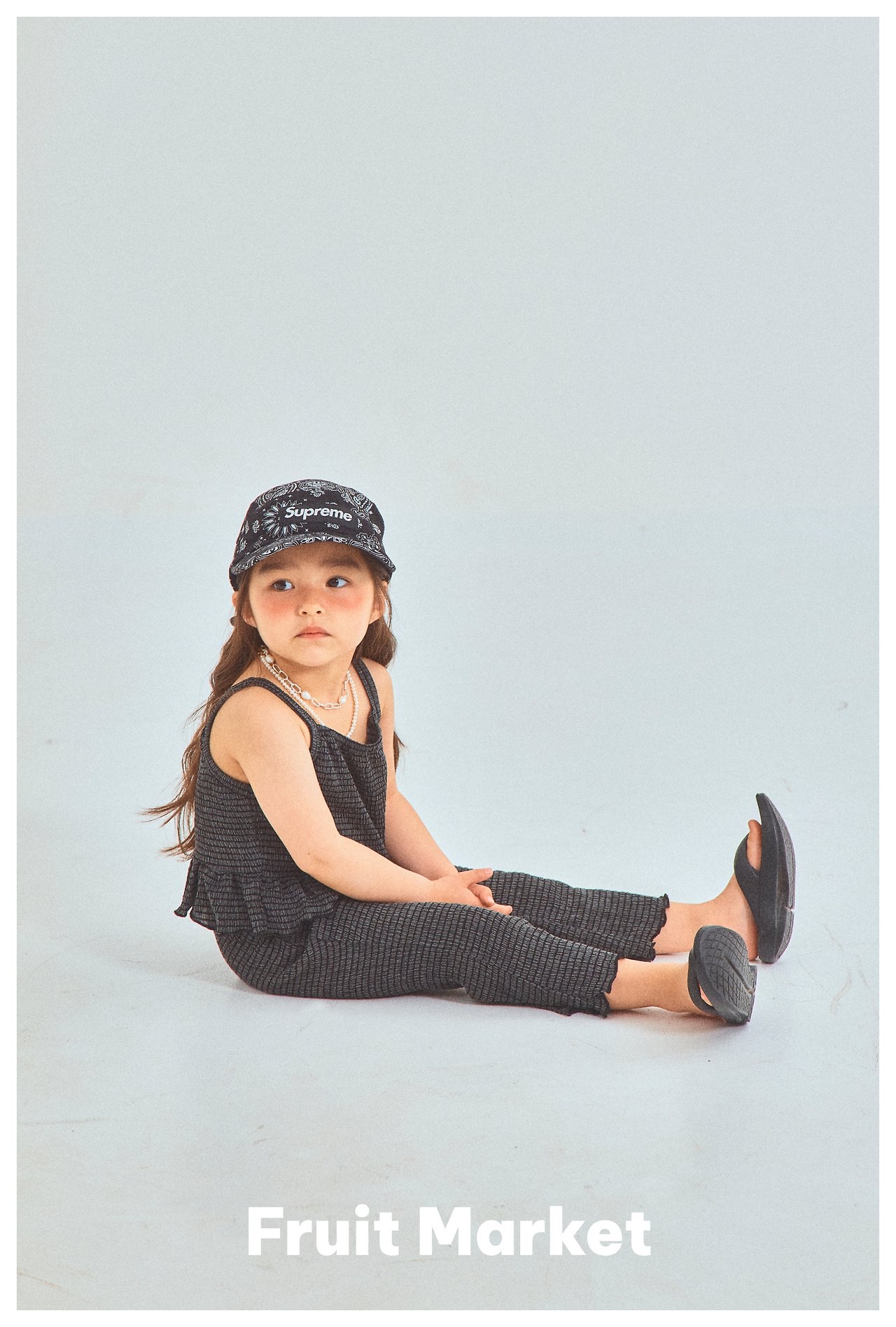 Fruit | sleeveless set ( Black M100-110)