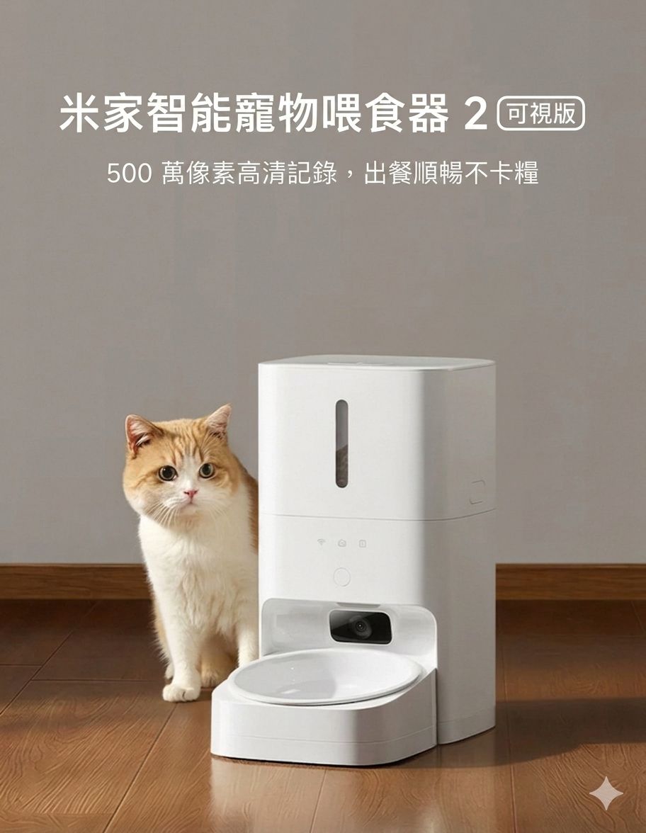 小米 米家智能竉物餵食器 2 餵食機 可視版 (預購產品)