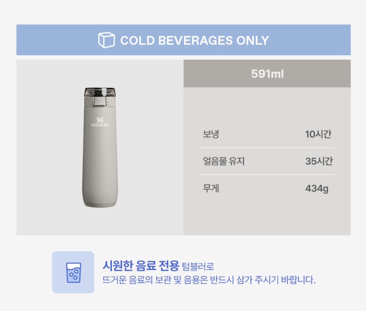 韓國 STANLEY 最新 FlowState Spring Bottle 防漏 彈蓋 不鏽鋼保溫瓶591ml