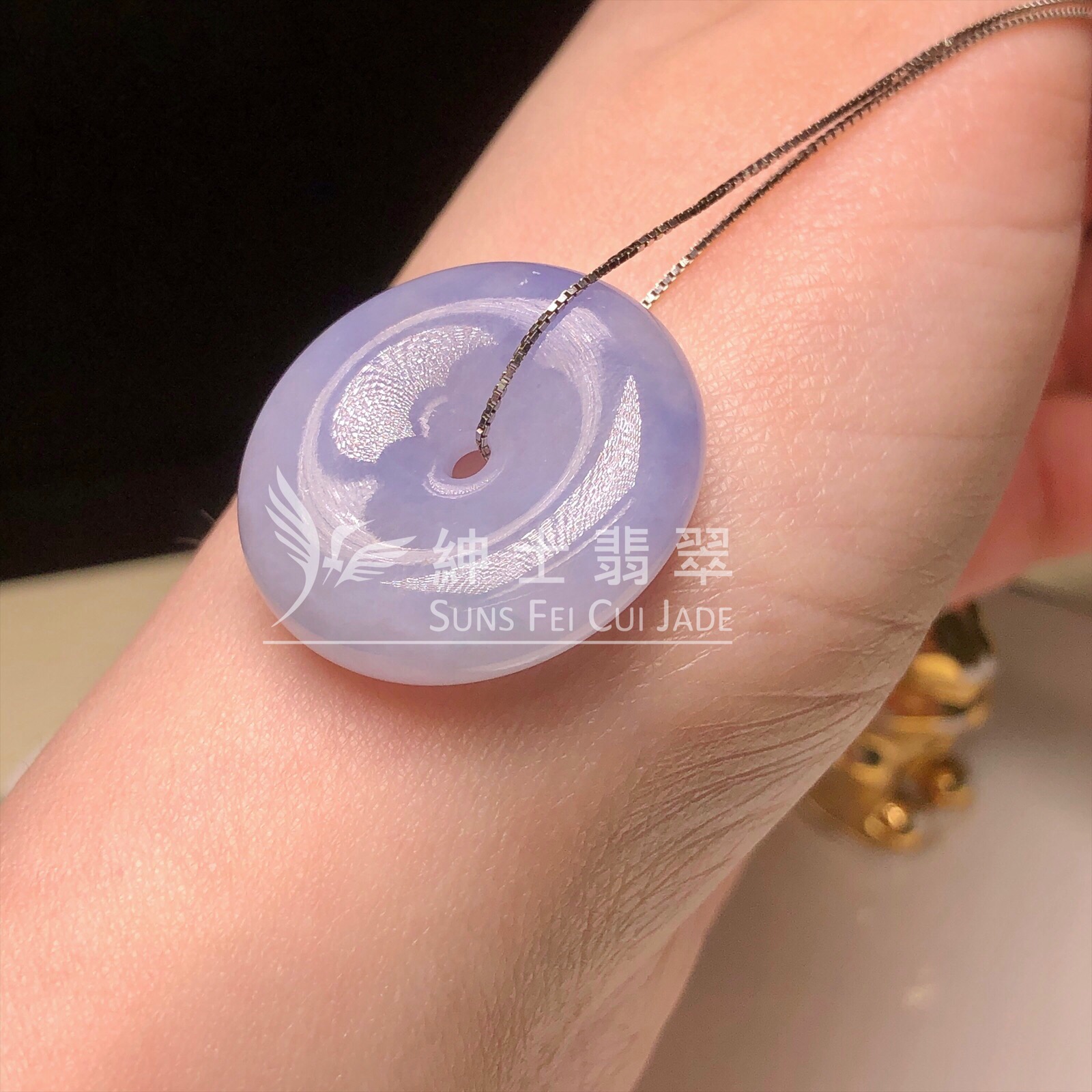 茄紫平安扣  B08730