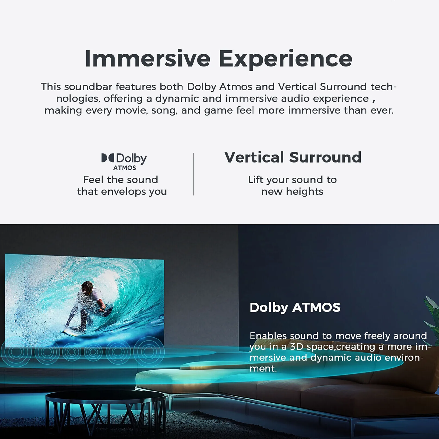 Haier 5.1.2ch Dolby Atmos Soundbar with Wireless Subwoofer (HSD512S6)