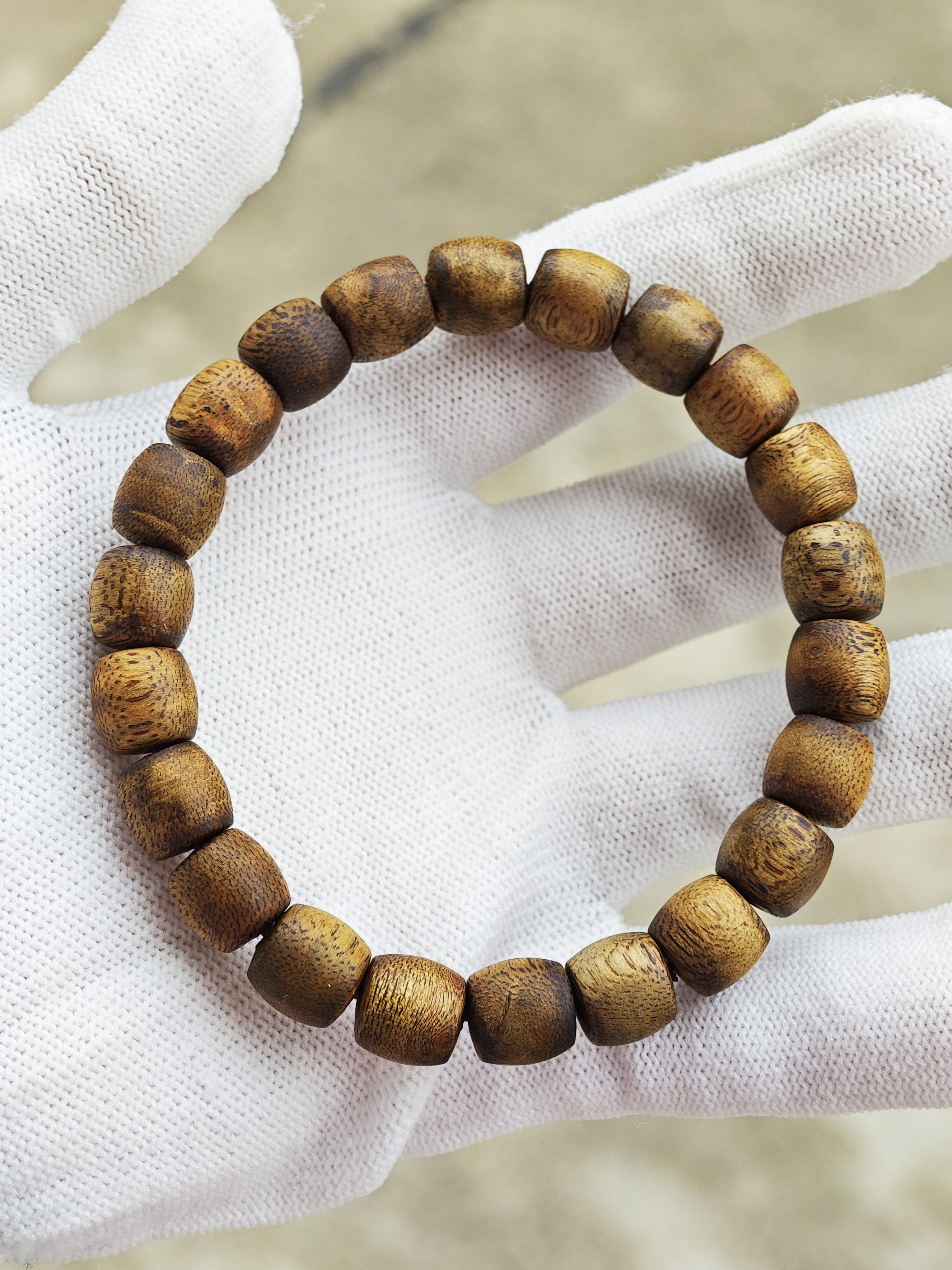 沉香木手串 - 9mm單圈鼓珠6克