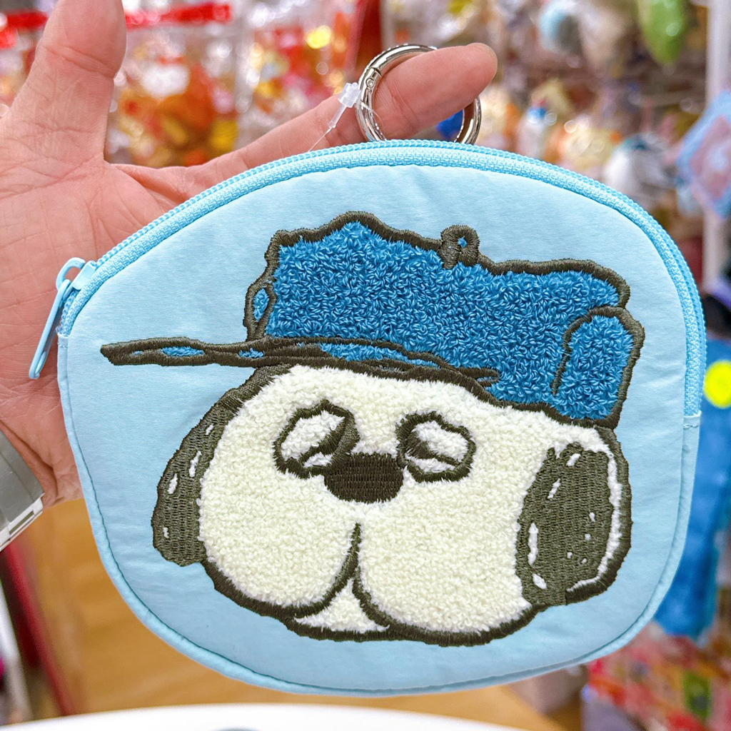 日本直送snoopy olaf Woodstock新款拉鏈袋 頭型掛飾