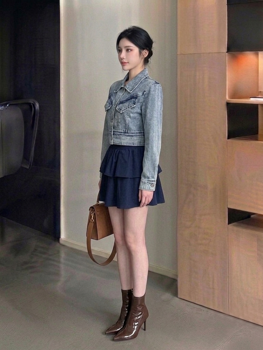Crop Denim Jacket M246