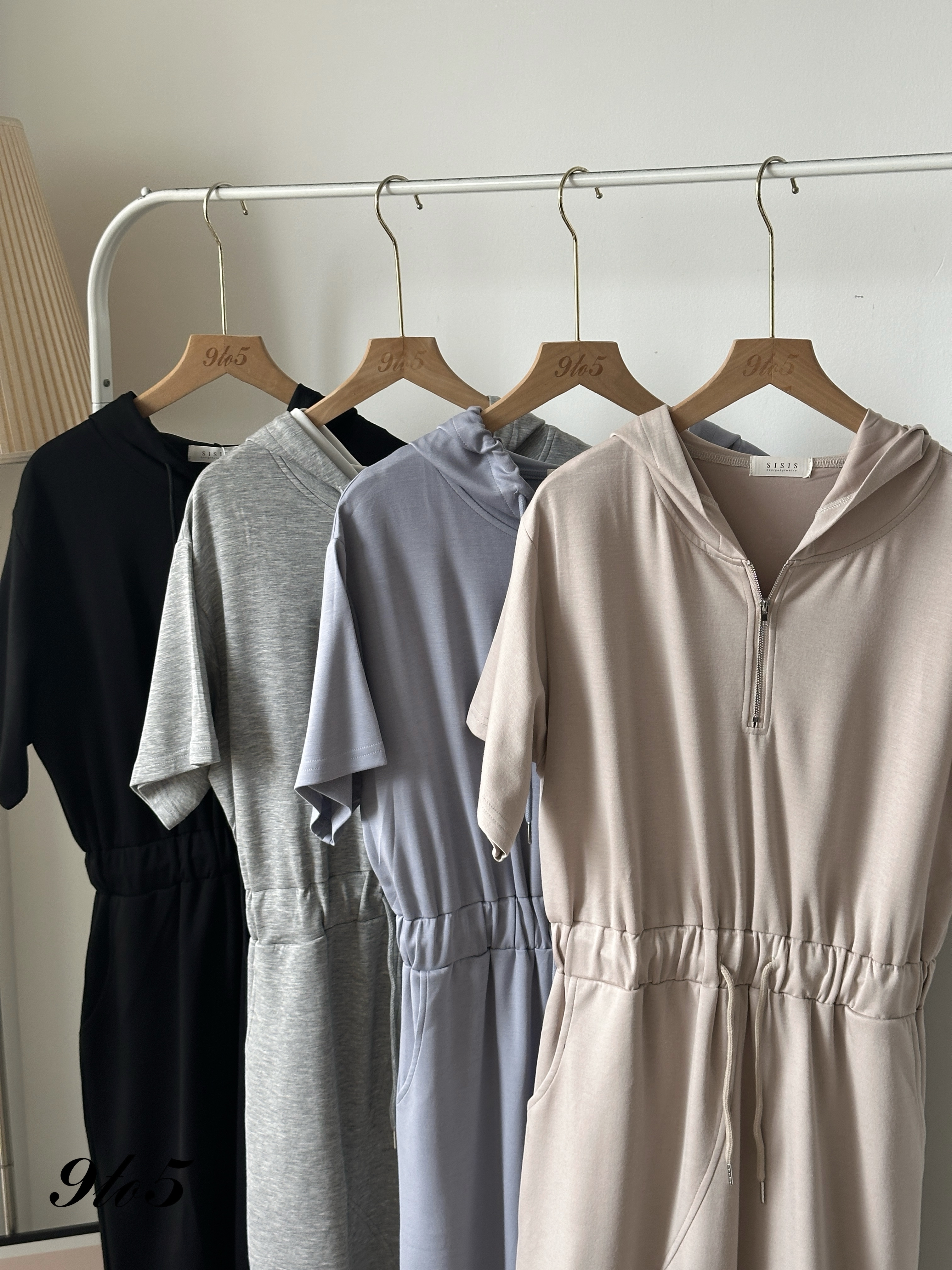 D2343 Casual Hoodie Dress - 4 Colors 