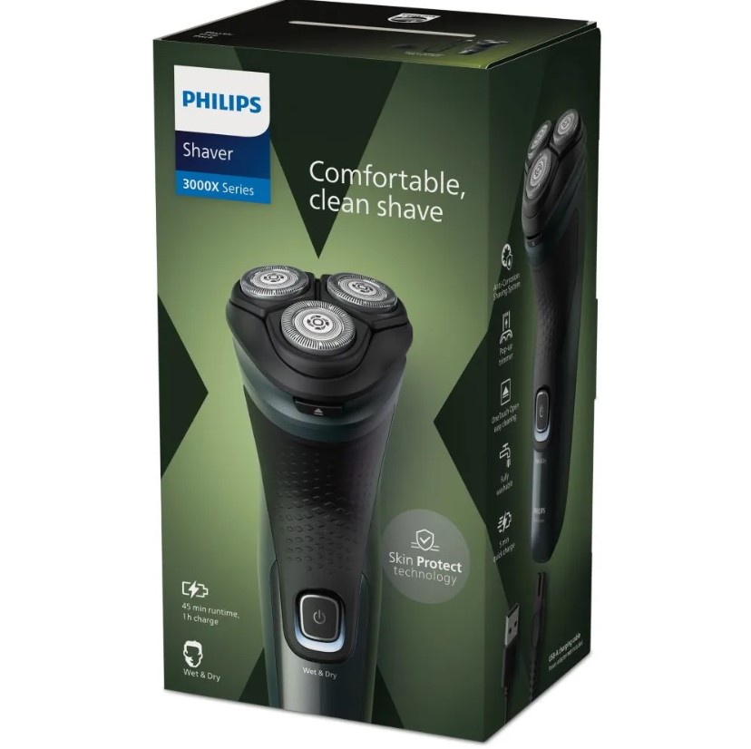 香港行貨 Philips 飛利浦 Shaver 3000X 系列 乾濕兩用電鬚刨 X3052/00