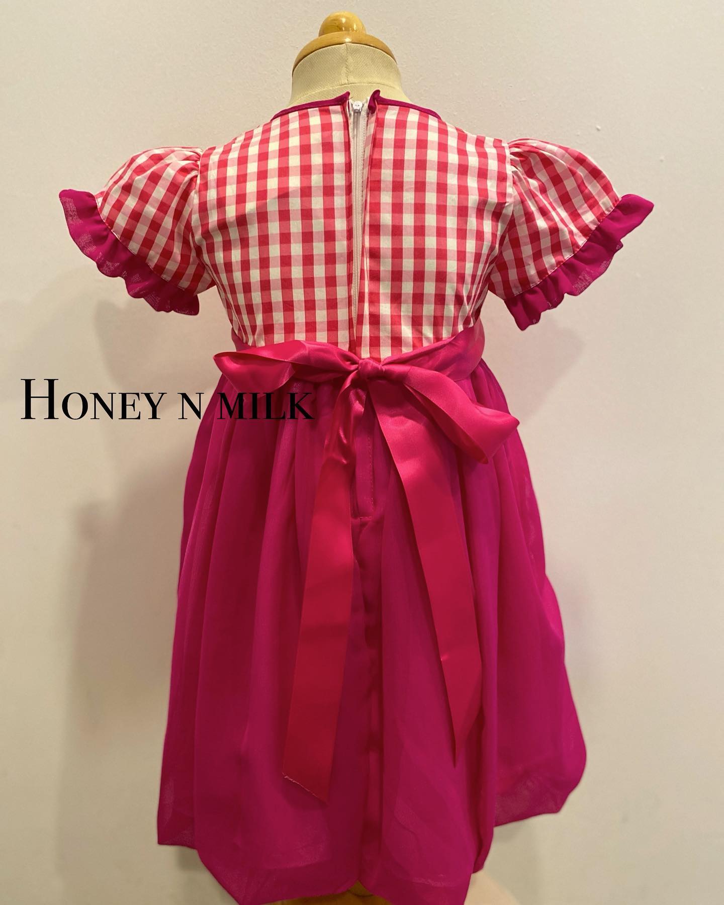 FG Checkered Peplum Dress