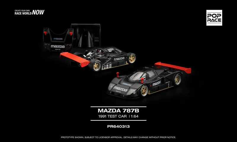 (預訂 PreOrder) Poprace ( PR640313 ) MAZDA 787B 1991 TEST CAR