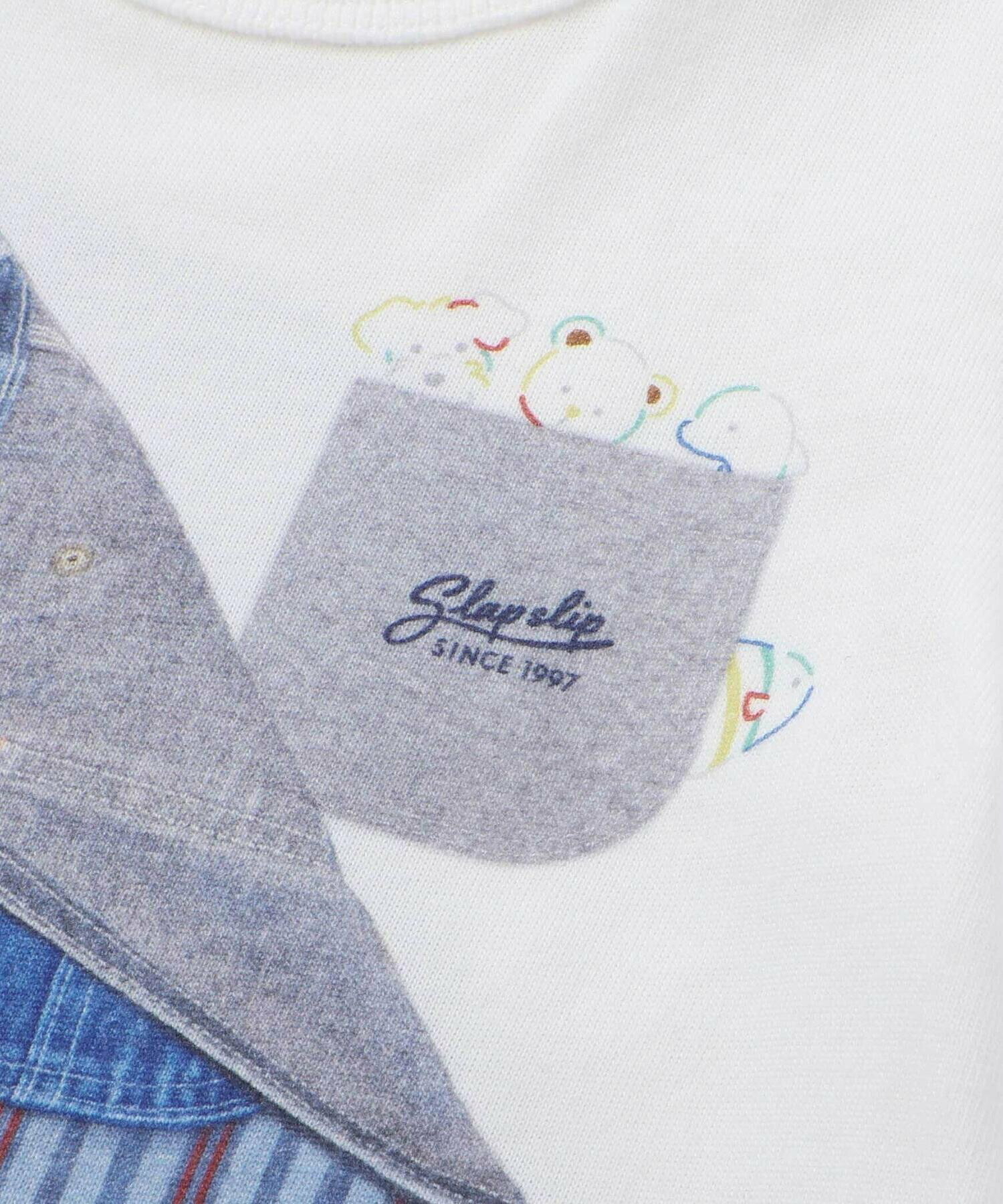 🇯🇵預訂 日本直送🇯🇵Slap Slip Baby兩色動物恐龍吊帶短袖連身服