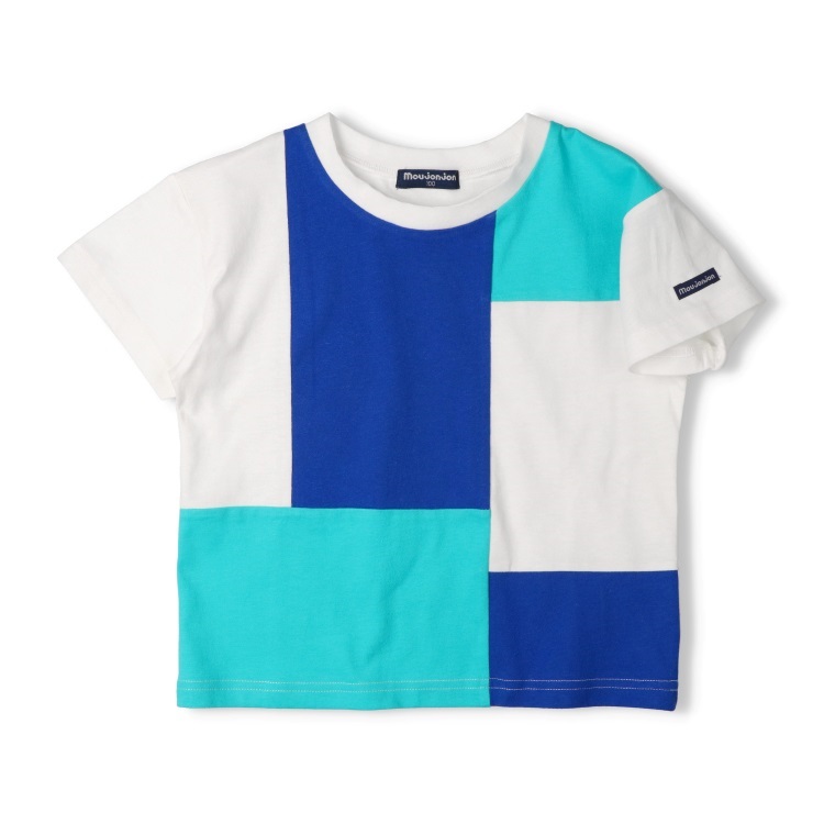 🆕【⭐訂購⭐】🇯🇵 日本直送 🌀 幾何圖形撞色設計短袖Tee［2款選］🌀[ELCA-0057][260407]