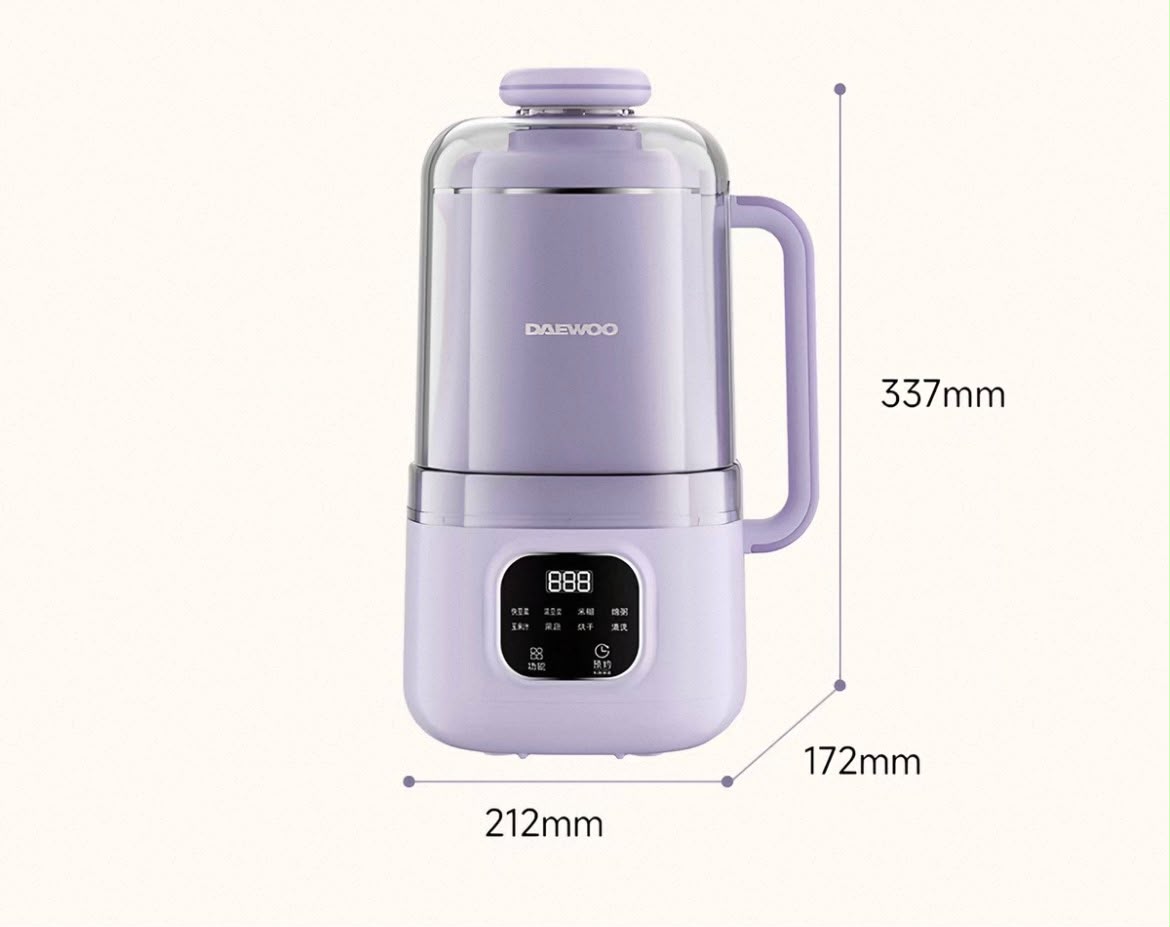 DAEWOO 大宇 智能豆漿破壁機 1.2L sm24 香港三腳插頭 (預購產品)