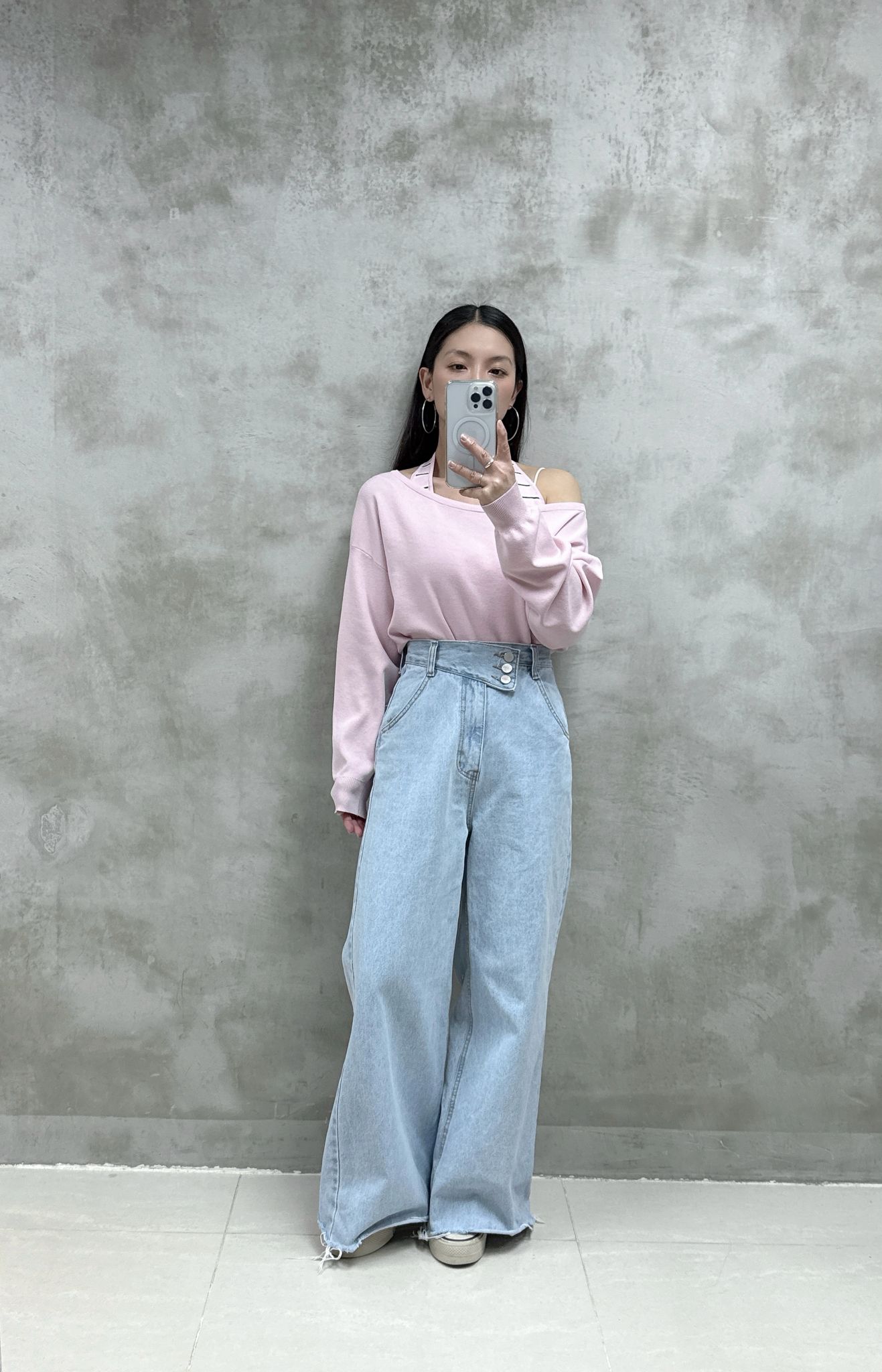 横間背心+露膊Top