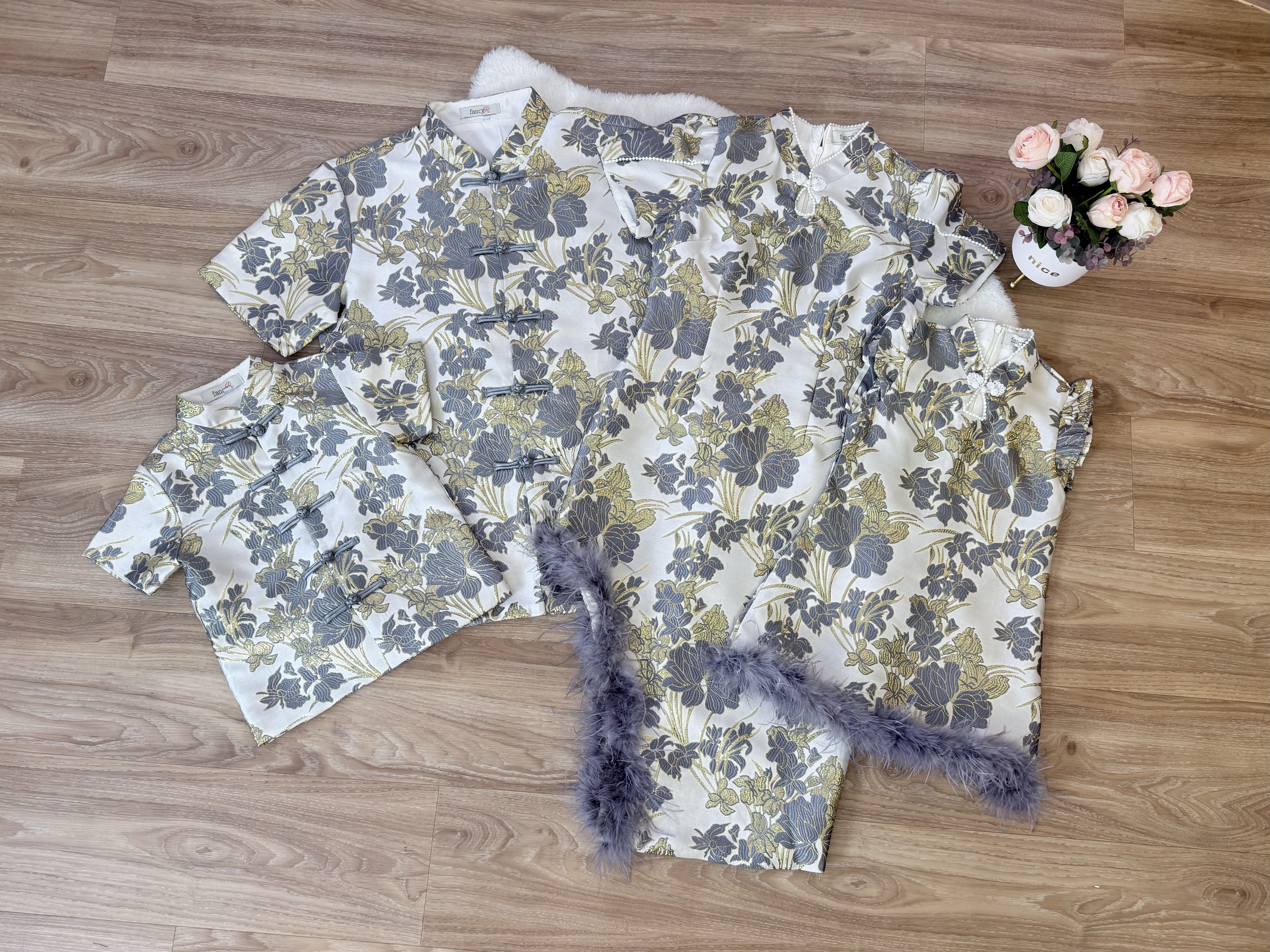 Andrea Oriental Furry Dress (Woman)