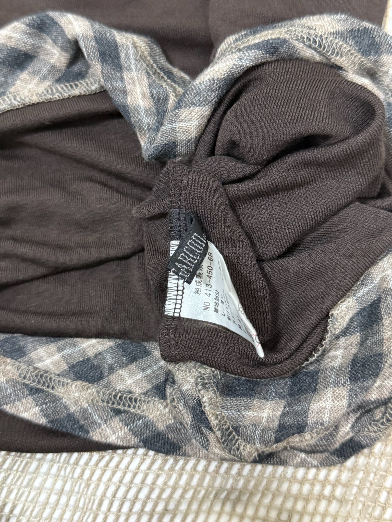 Vintage Preppy Aesthetic Plaid-Panelled Longline Tee