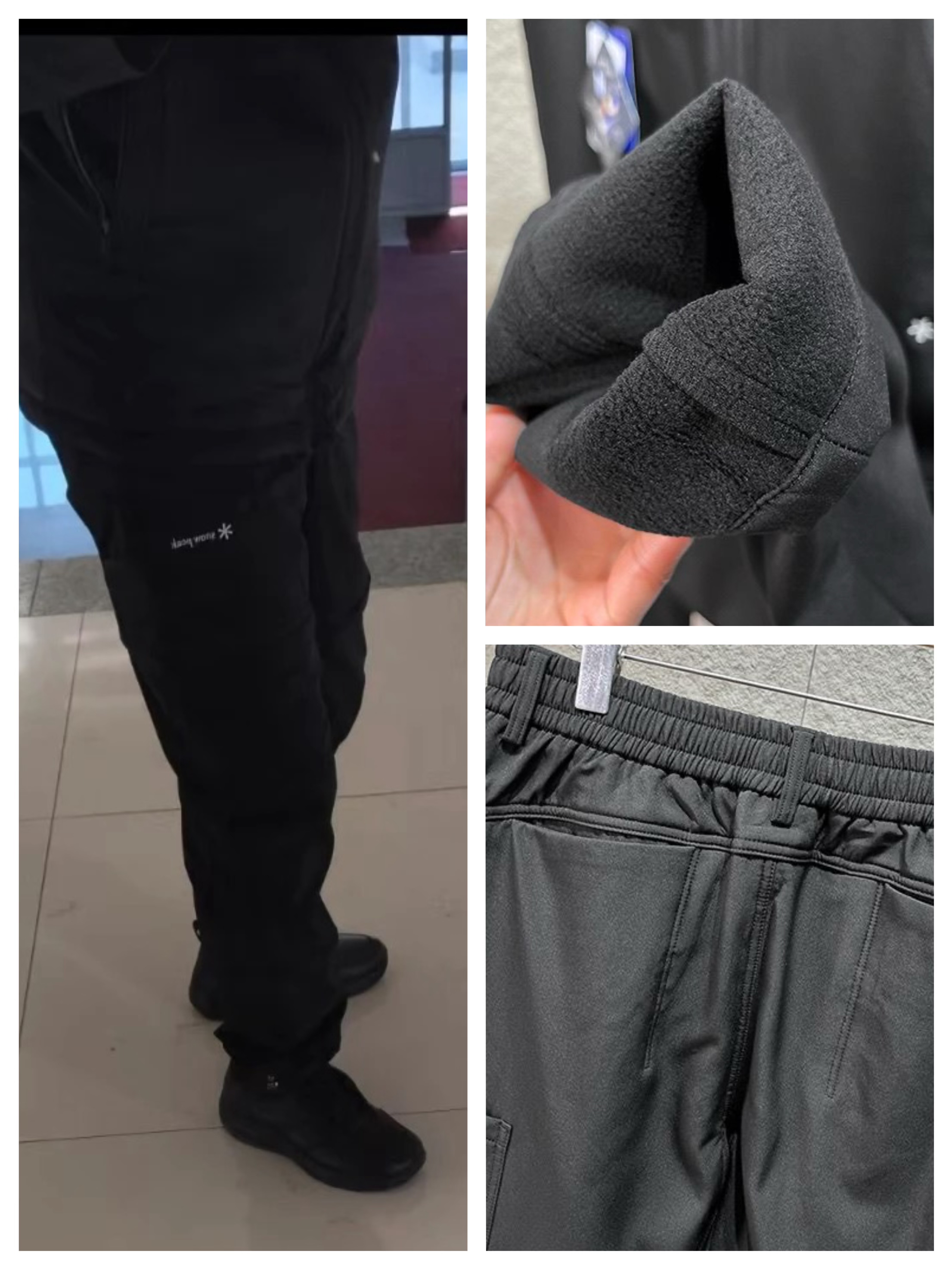 Snow peak 男装防水面料加绒運動褲  $150/條