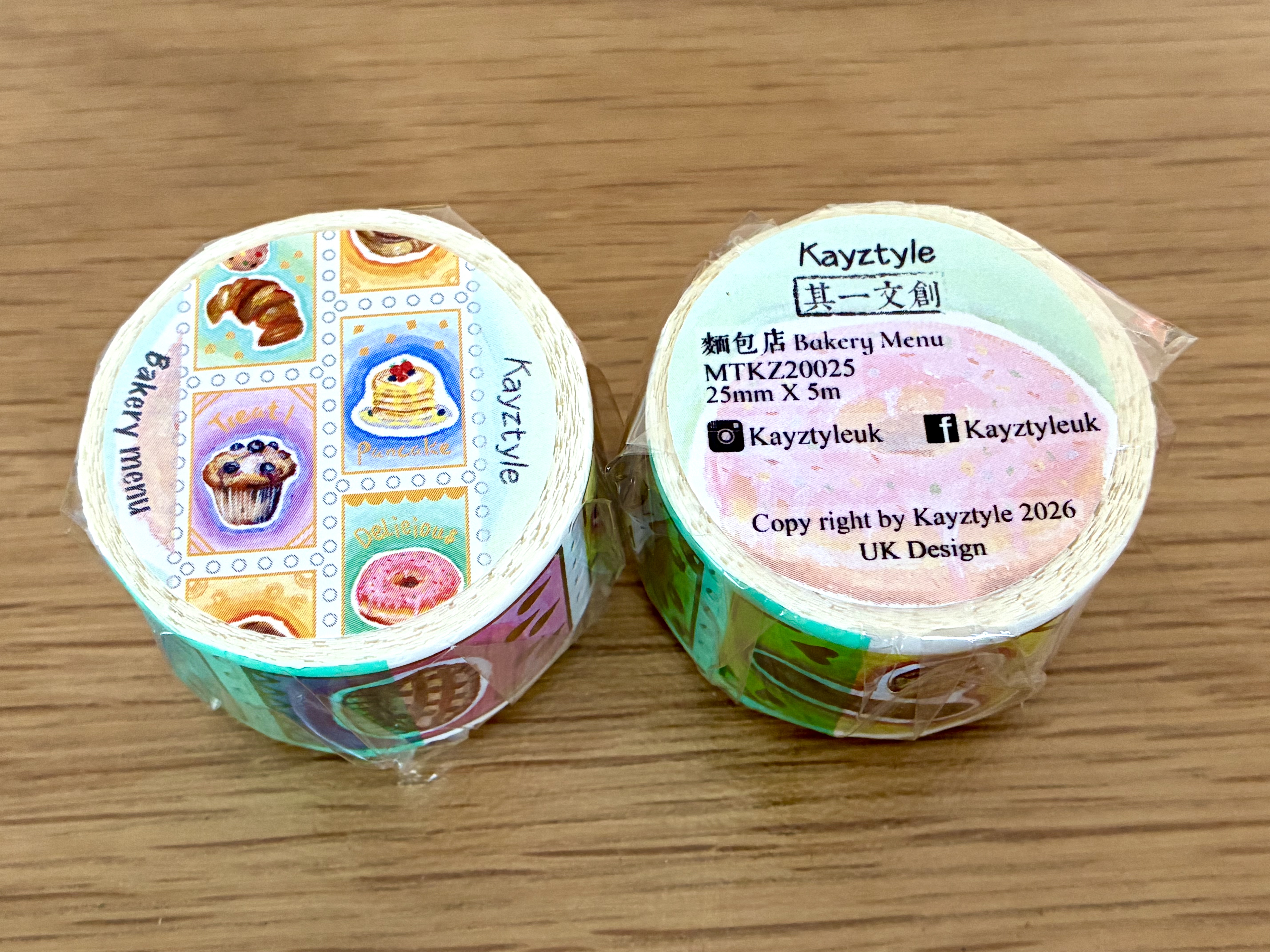 UK Collection 6 @2026 - Kayztyle Volume 21 Washi Tapes（Gold Foil）