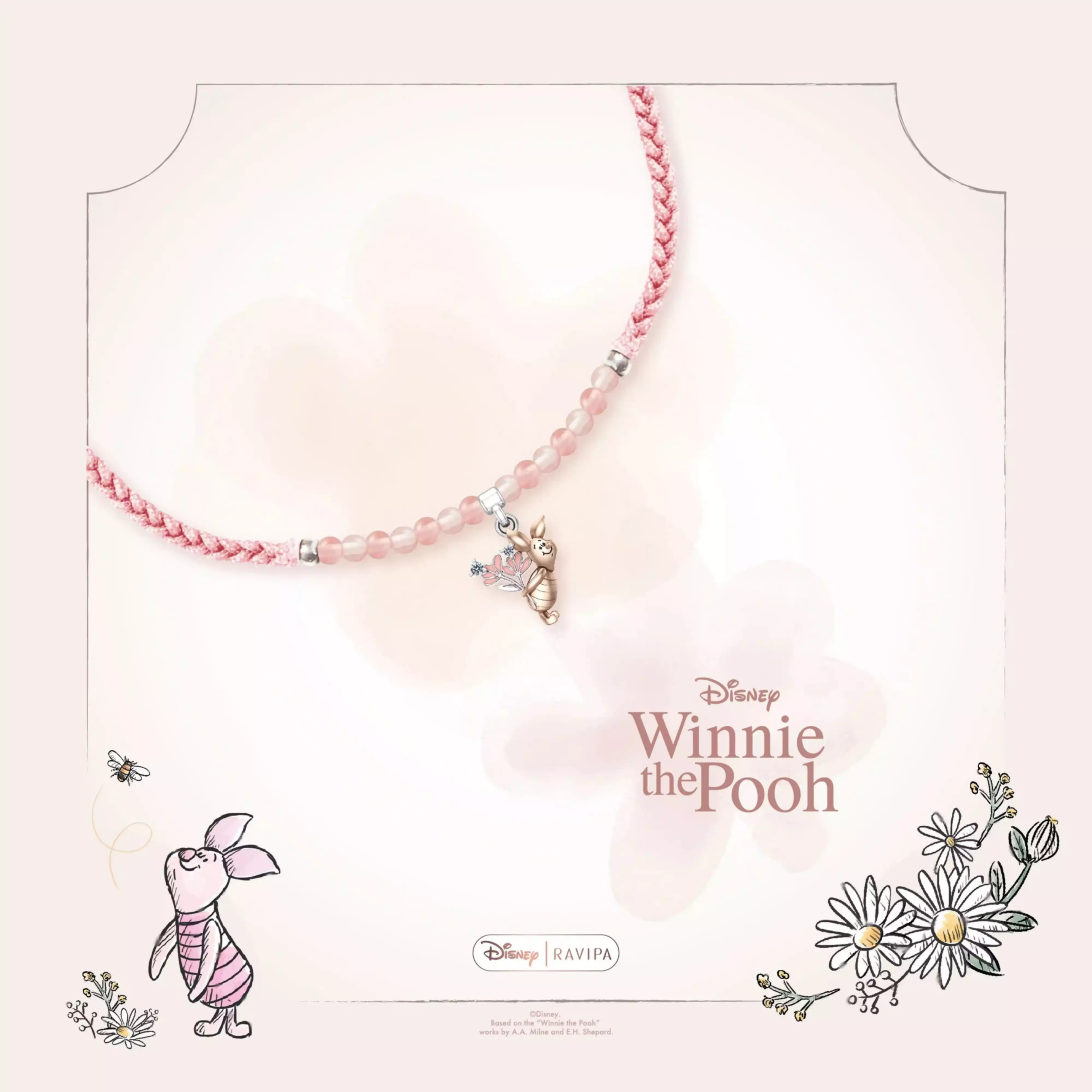 🌸 【預訂】RAVIPA x Piglet 手鏈- POOH HUNNY DAY 2026