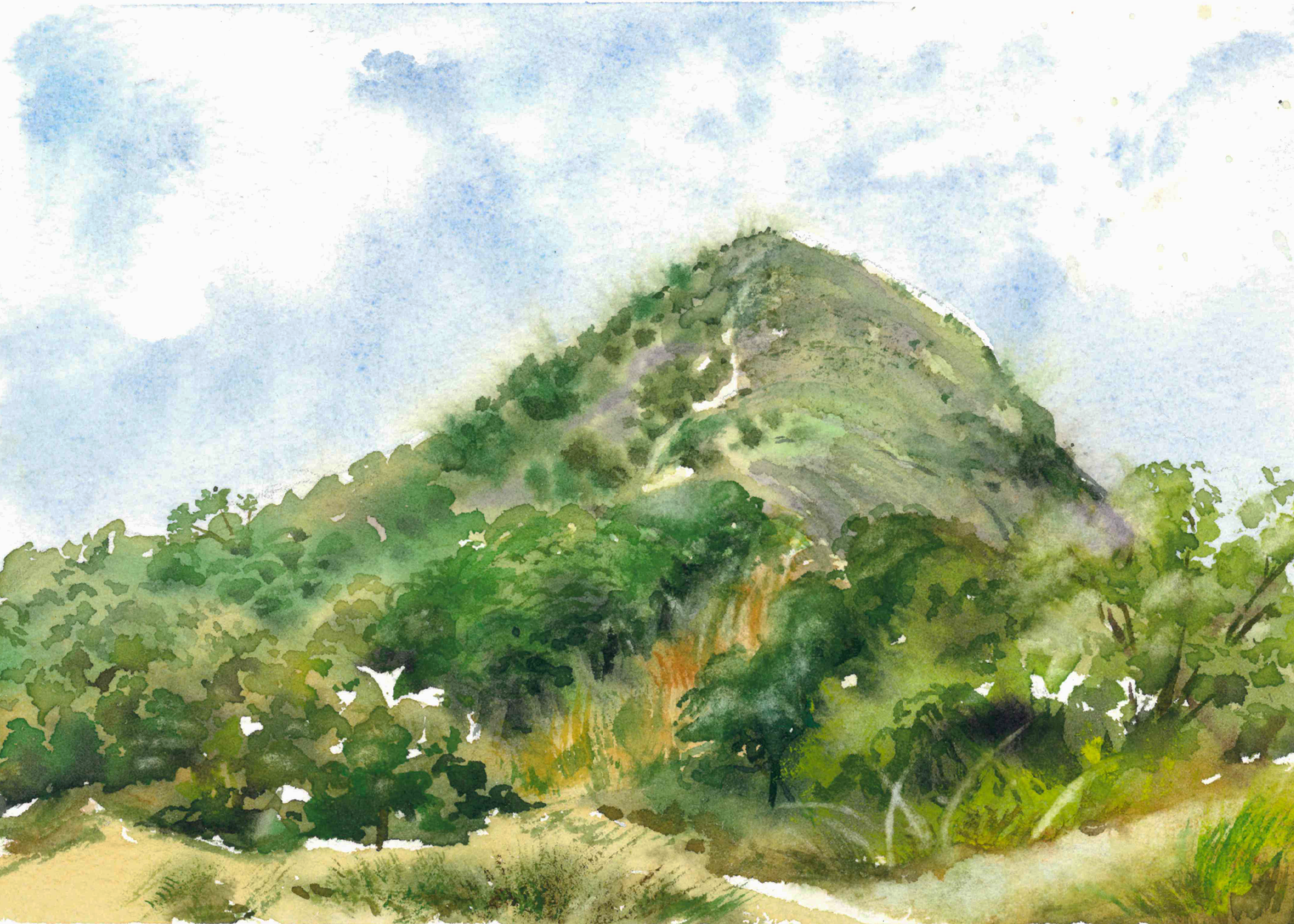 Liren Leung (Half Day Off) - ART PRINT 金鐘翠影The Emerald Pyramid: Pyramid Hill