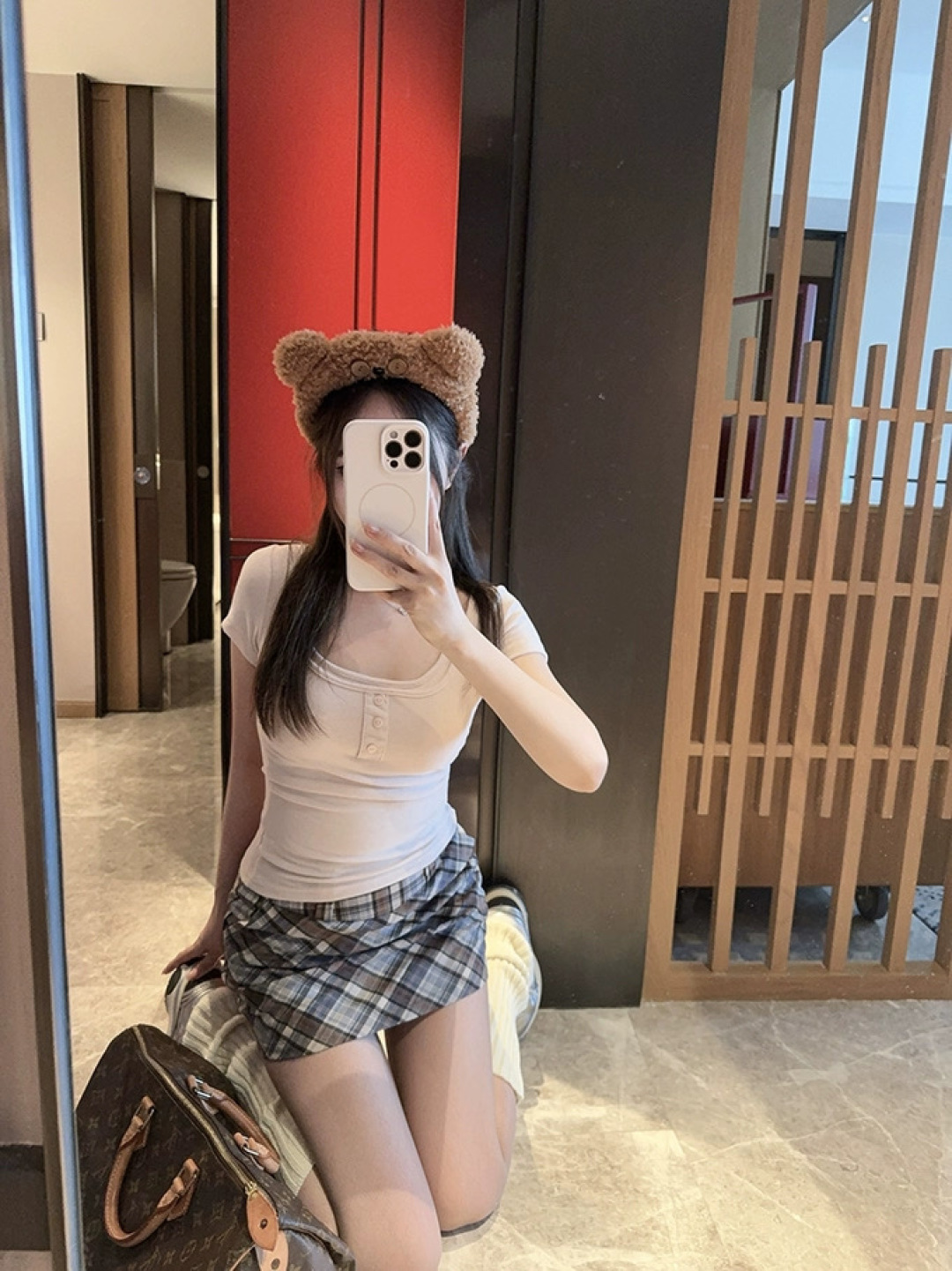 1797 Halter layered top | 挂脖假两件上衣