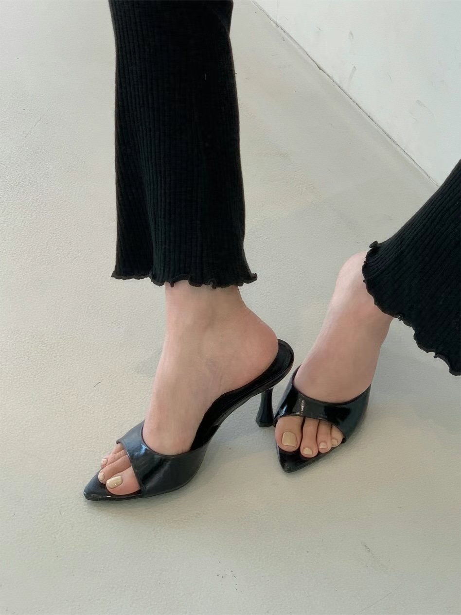 26SS/ LEATHER 8CM HEEL