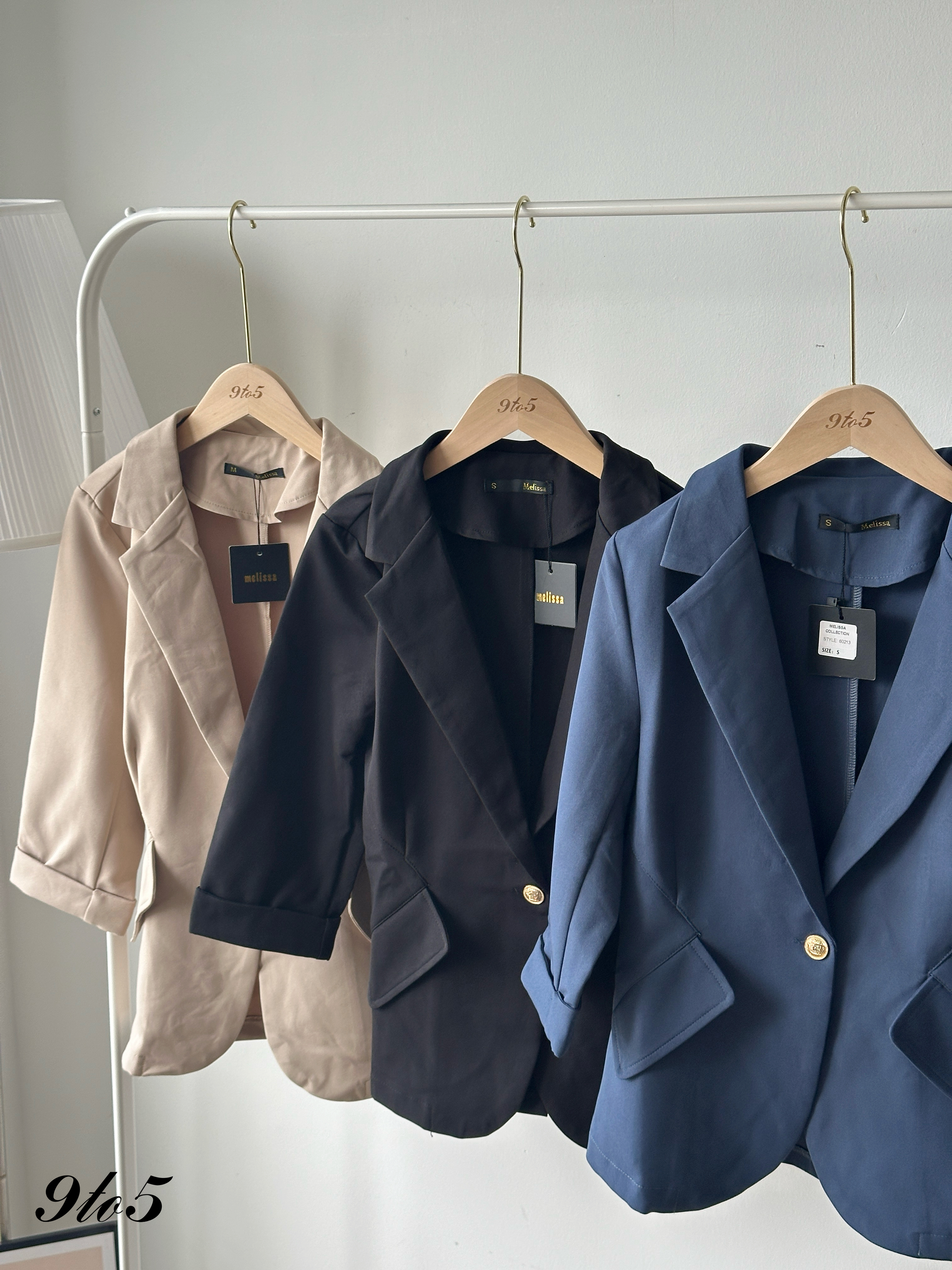 T4240 Half Sleeve Blazer - 3 Colors 
