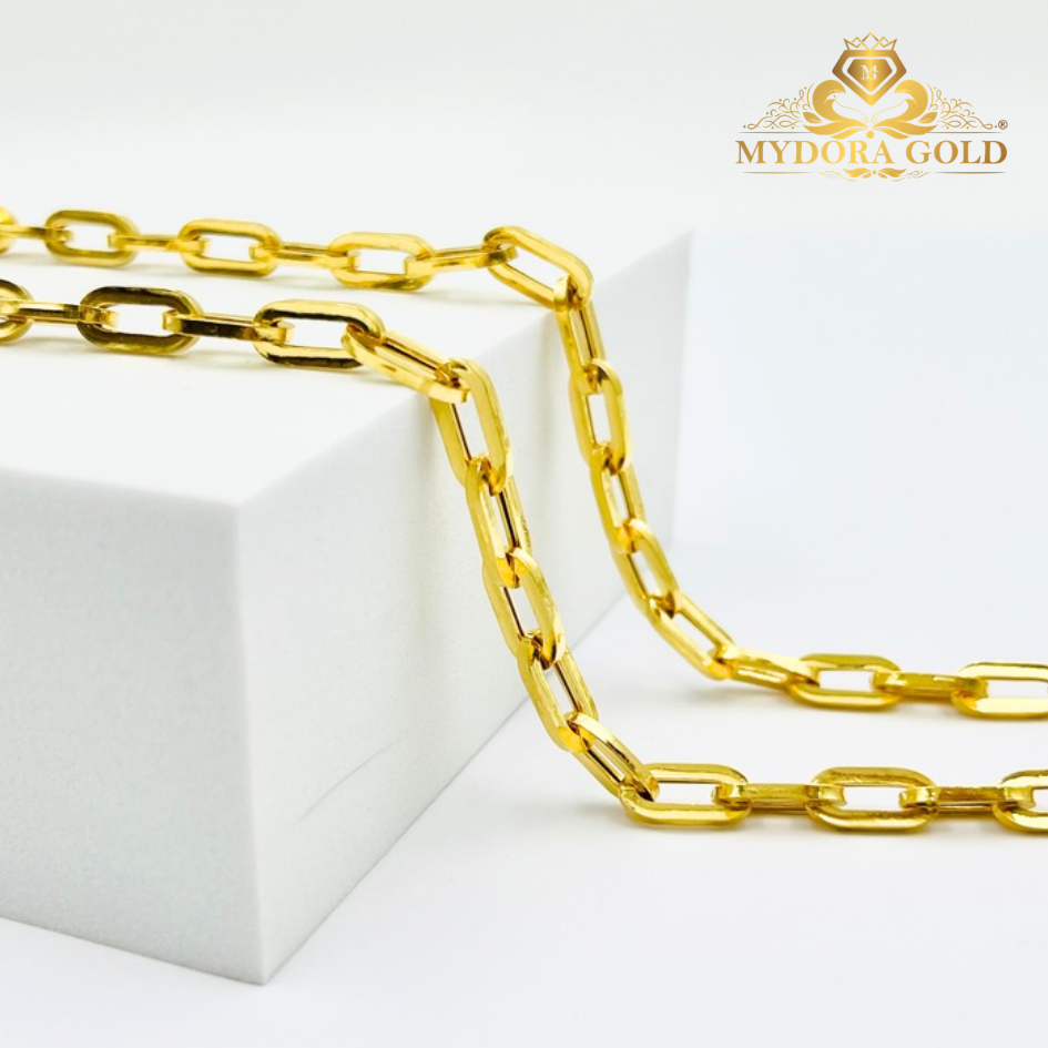 MYDORA Rantai Tangan PaperClip Chain l EMAS 916/22K