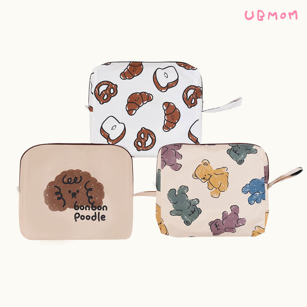 UBMOM 防水塗層純棉餐具袋