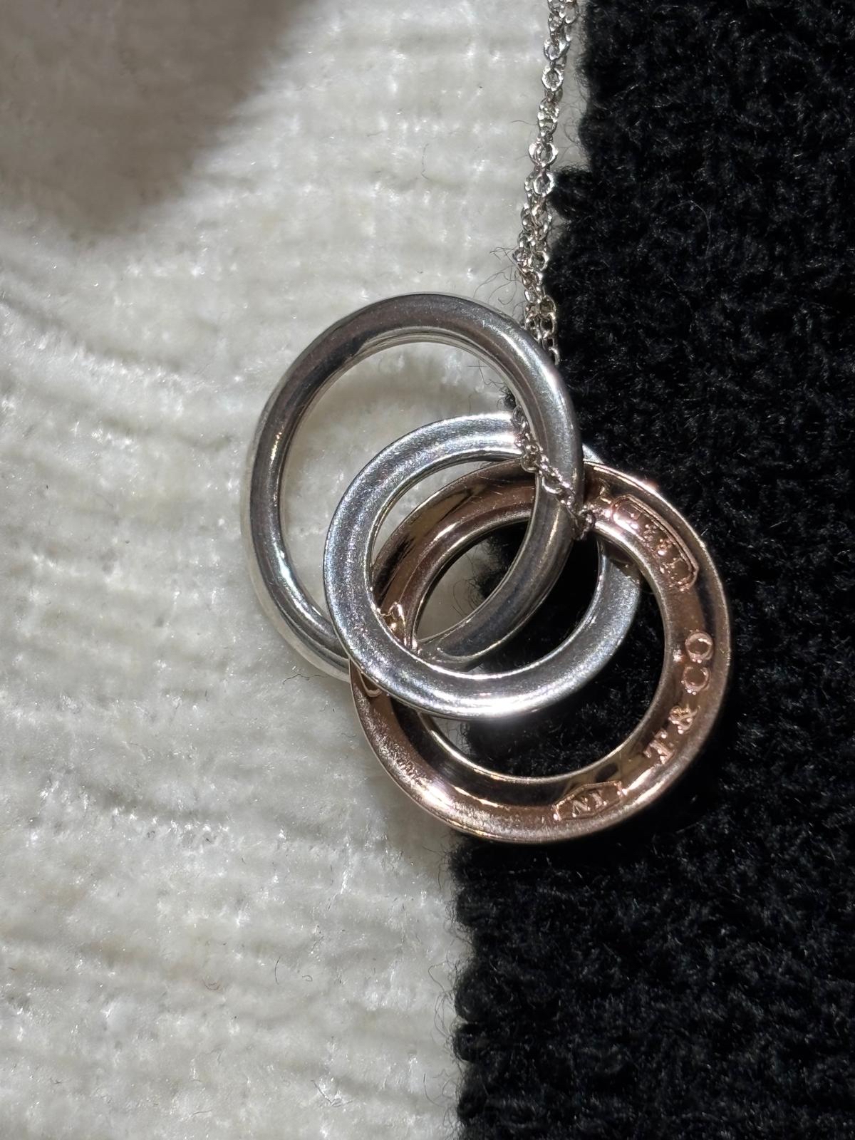 Tiffany necklace 925 18k 純銀頸鏈100%Authentic ,95%new ✅dust bag