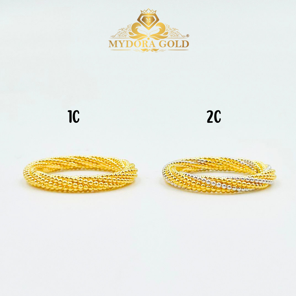 MYDORA Cincin Belah Rotan Pintal Jagung (5G) l EMAS 916/22K