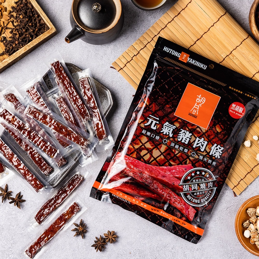 台灣直送  胡同炭燒厚片元氣豬肉條 