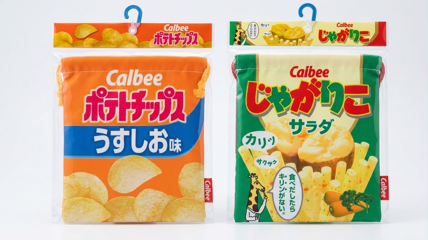 【🍀現貨🍀】日版卡樂BCalbee索繩袋