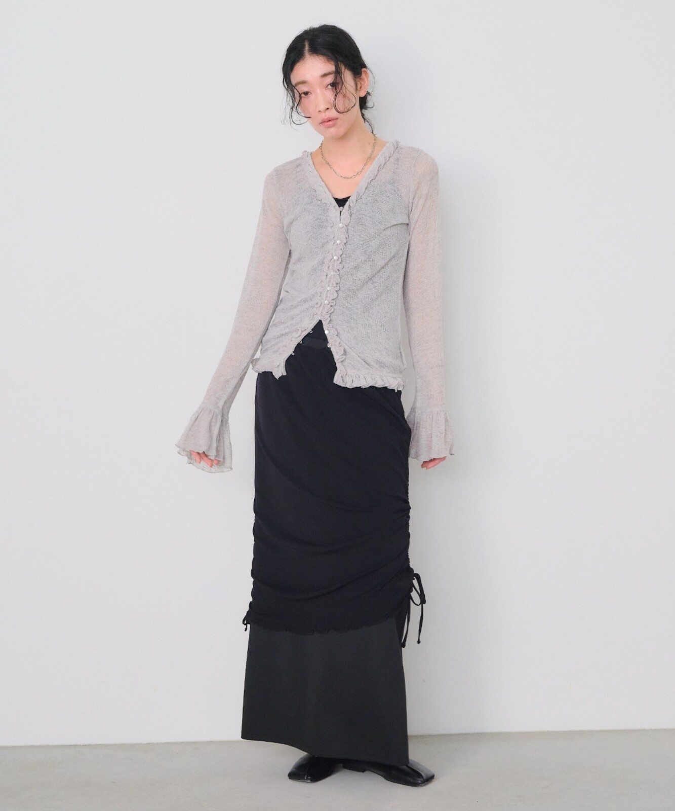 Ruffle針織薄衫【JT030】