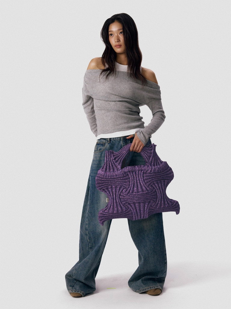 (2026新色) PLEATSMAMA 大手挽袋閃閃款 Big Bow Bag Glitter (6色選擇)