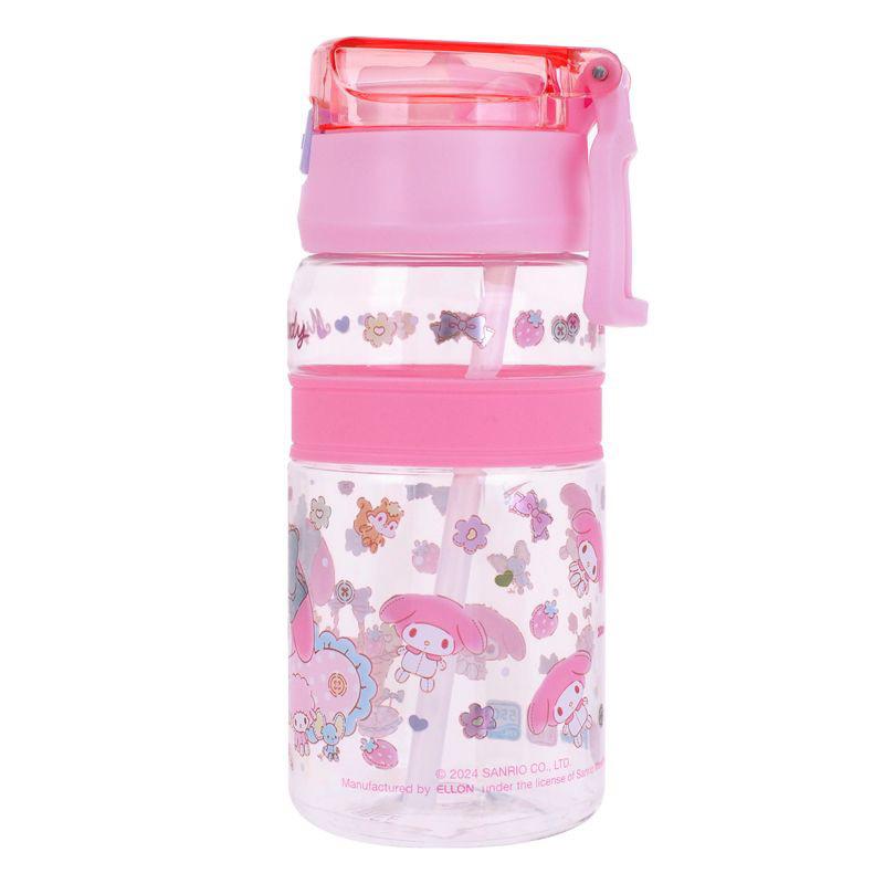 My Melody 550ml BPA & BPS Free 膠水樽連飲管(9-8328-1）