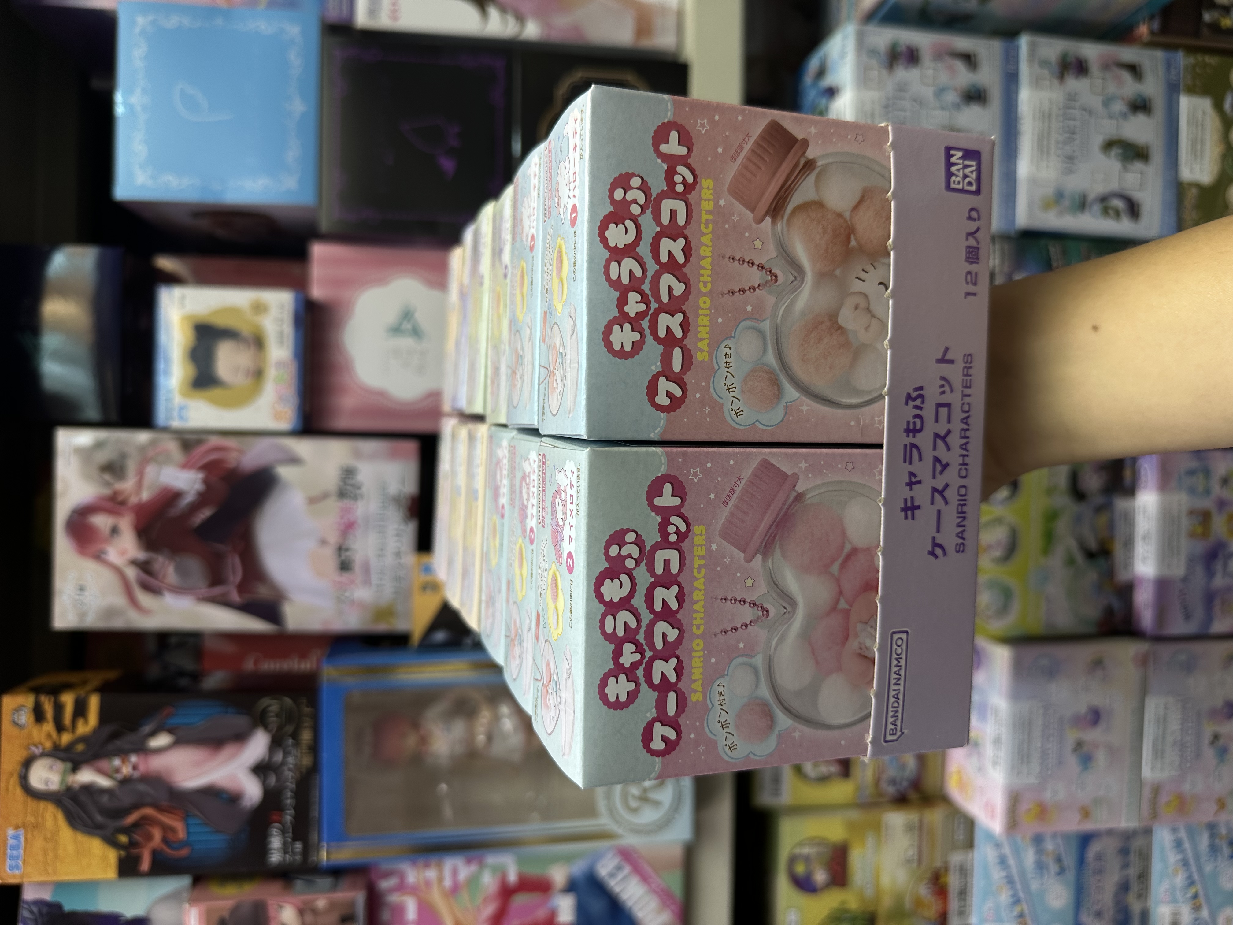 現貨 Bandai 食玩 Sanrio 系列 心形盒 睡覺吊飾