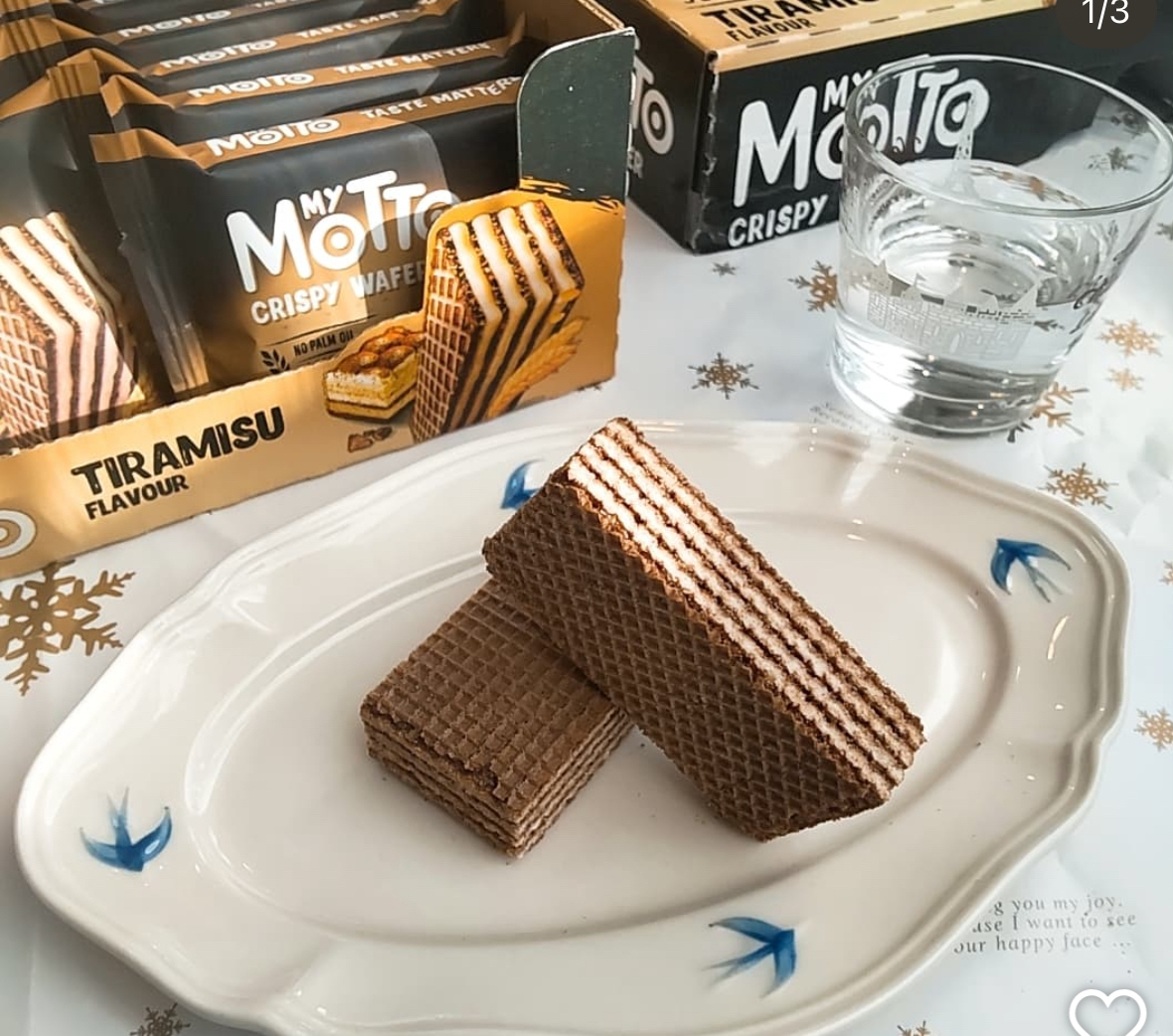 台灣Costco限時特價優惠中My Motto提拉米蘇風味威化餅30gx20