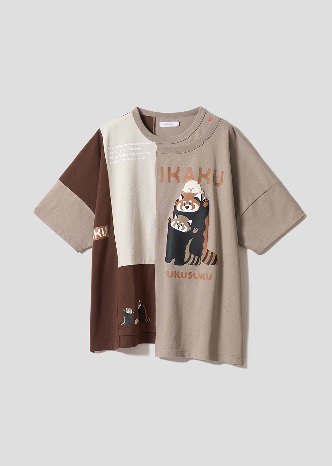 📦訂購 日本限定 graniph IKAKU Red Panda 小熊貓 T-SHIRT T恤