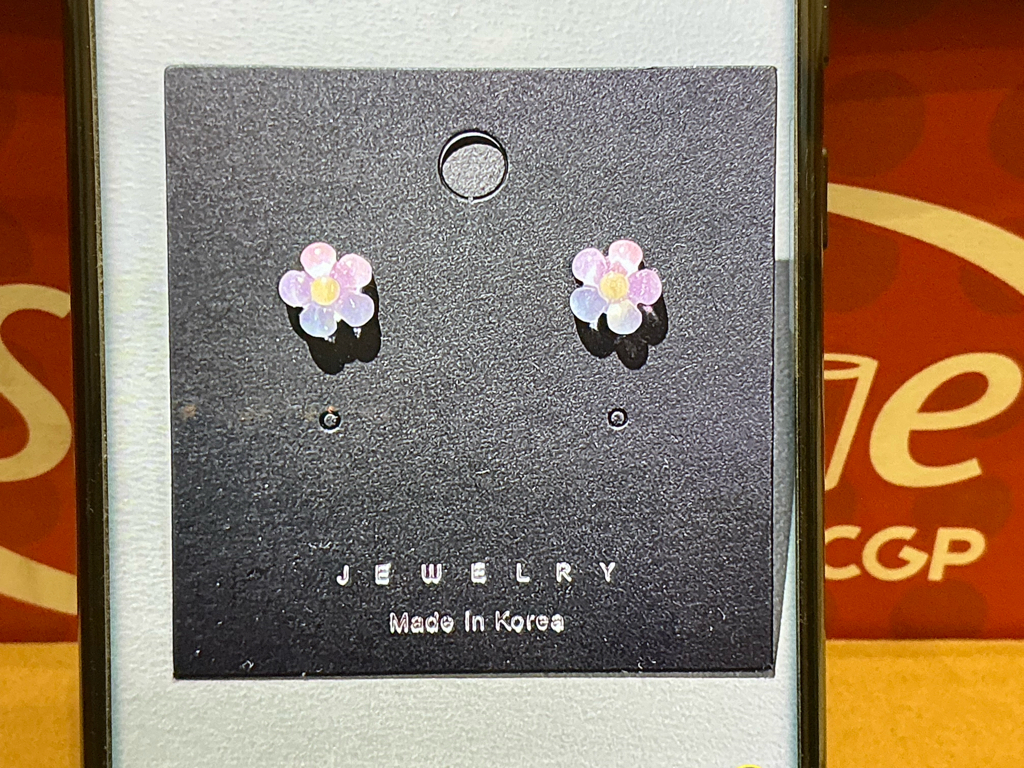 Ocr Blush Blossom Stud Earrings
