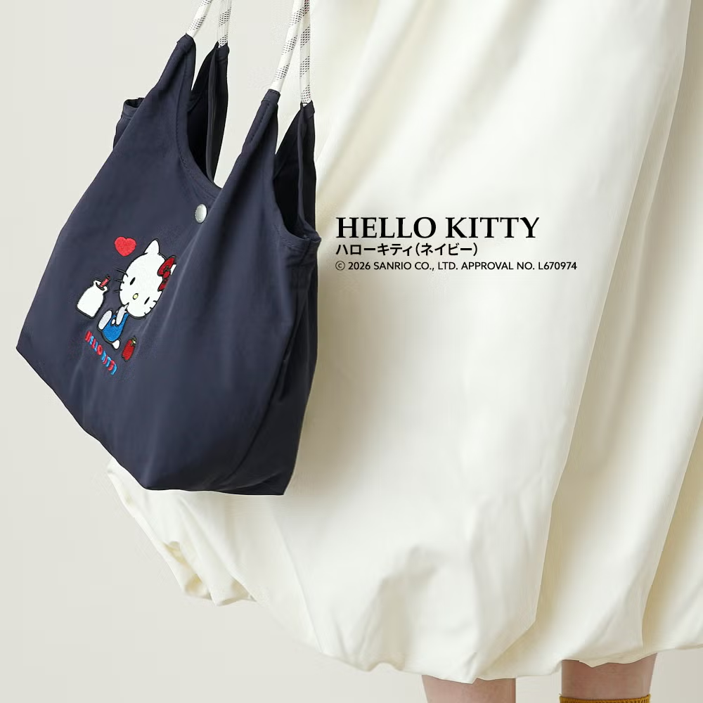 【日本直送】Sanrio × unify 輕量撥水加工刺繡兩用袋 4L