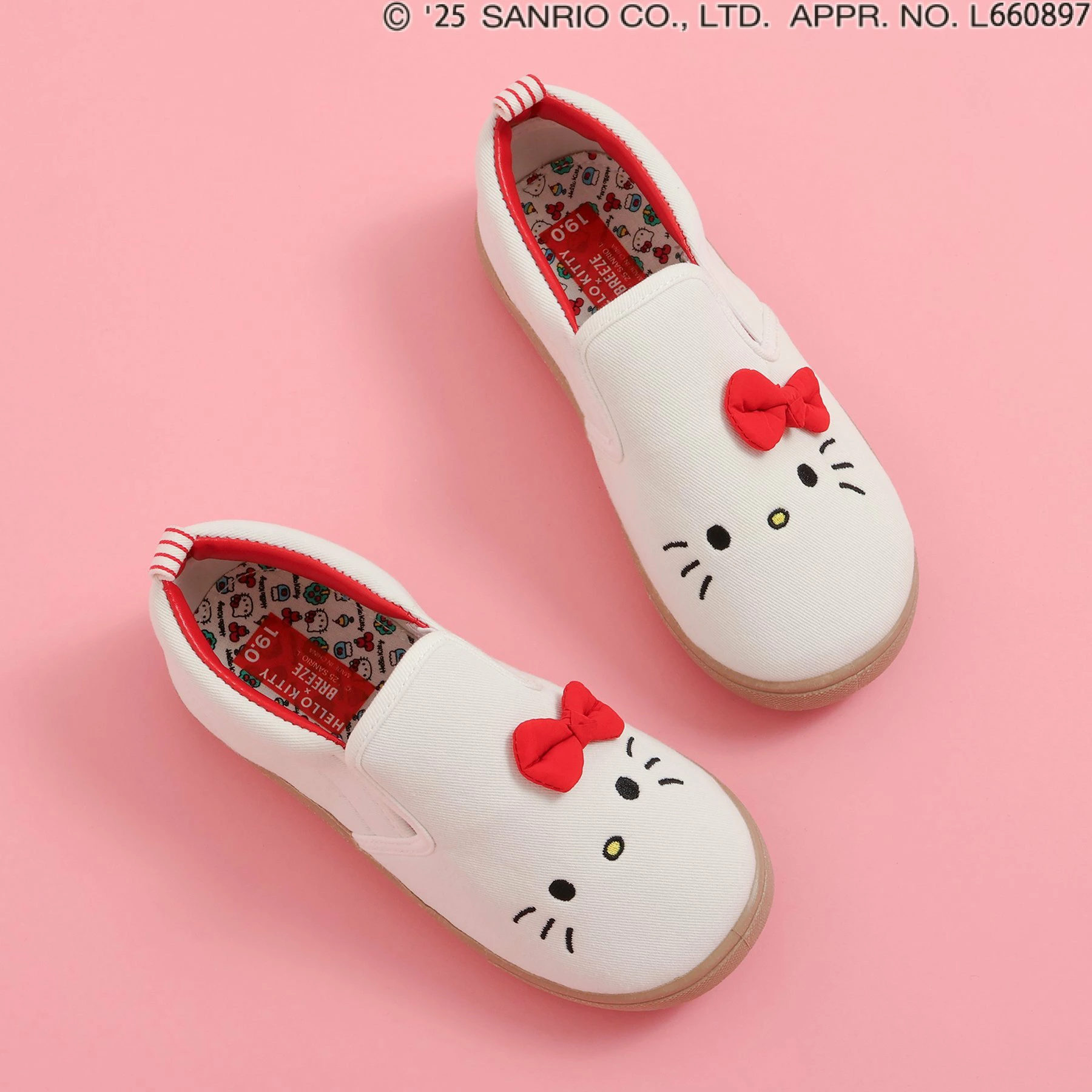 日本直送 Breeze & Hello Kitty 女童帆布鞋  16cm & 18 cm