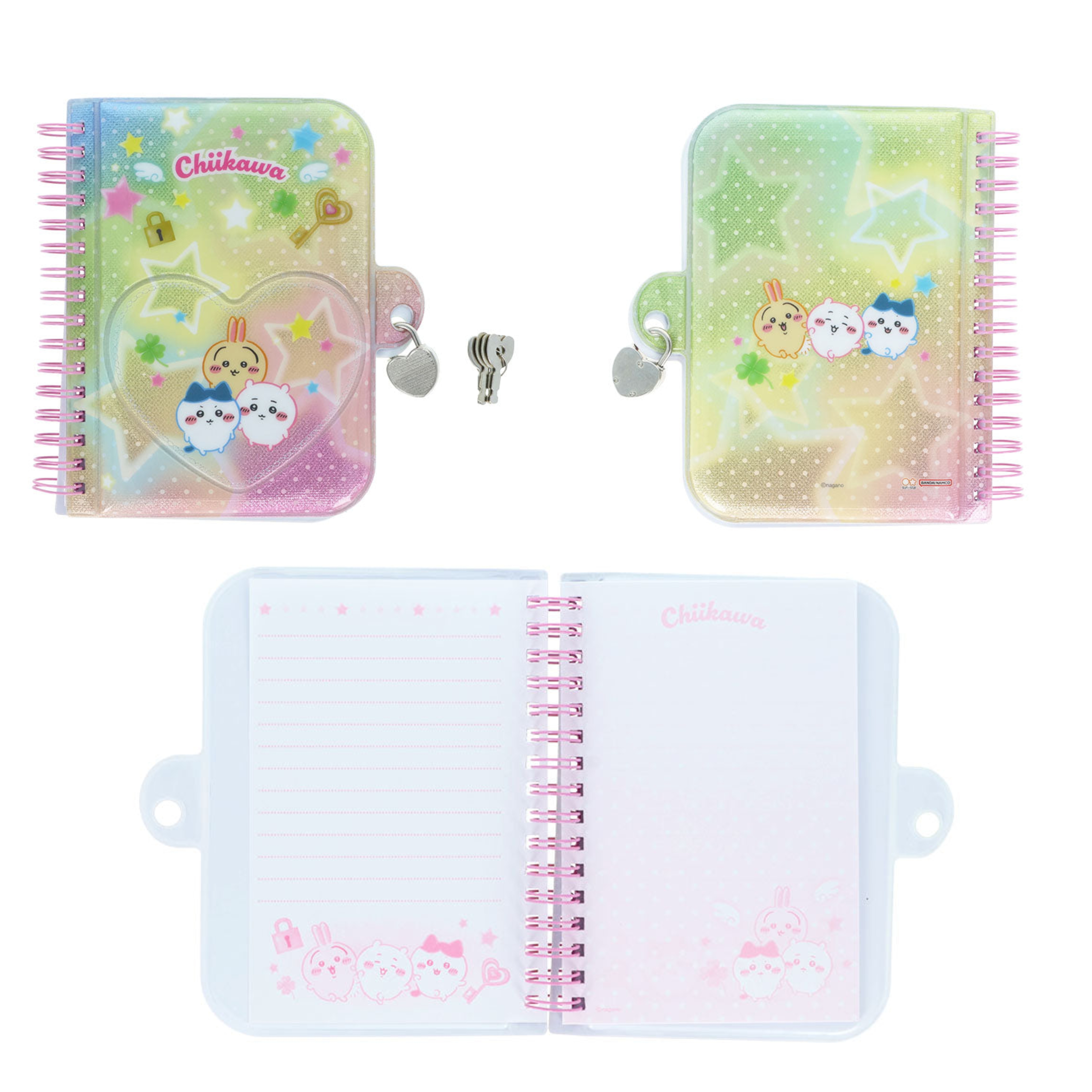 日本 Chiikawa 帶鎖notebook