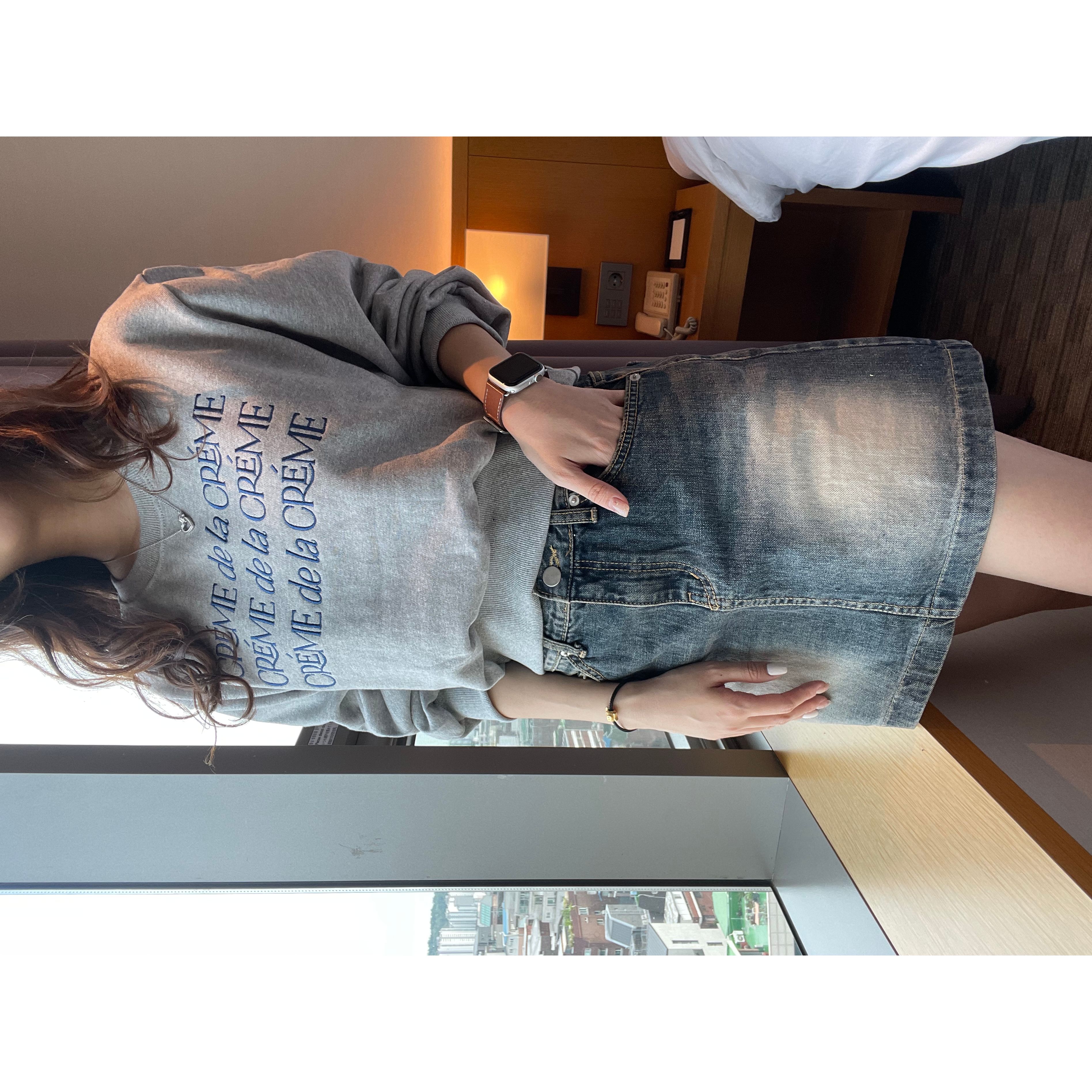 特價繡字拼色衛衣