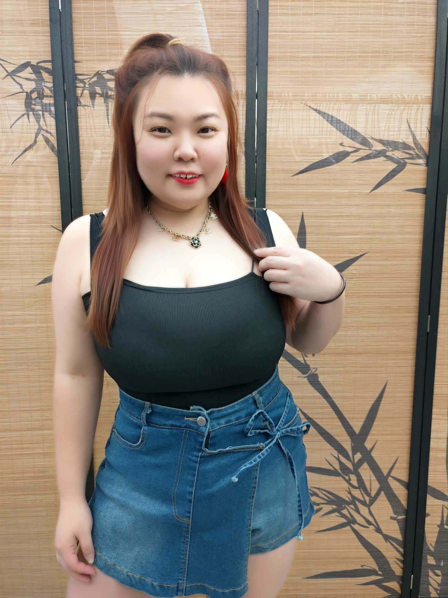 DDE09 TW#1605(A3) 多层设计前裙后裤牛仔裤裙