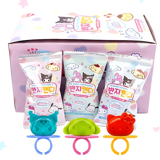 韓國直送 Sanrio Characters 六大人氣角色 3D 立體戒子糖